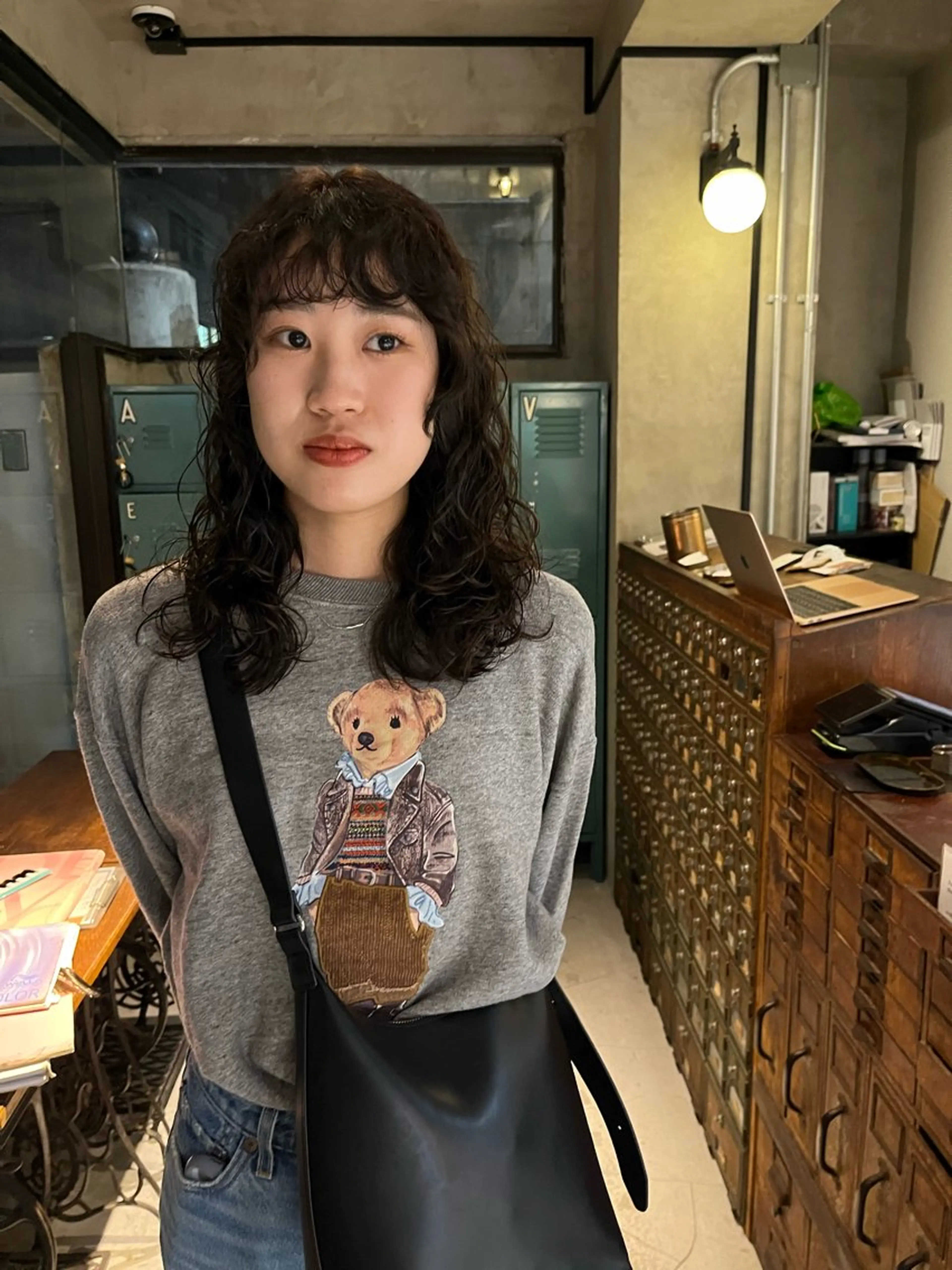 ミディアム カラー ヘアアレンジ カット パーマ トリートメント ハイトーン/美髪矯正 🍃大江拓実のヘアスタイル