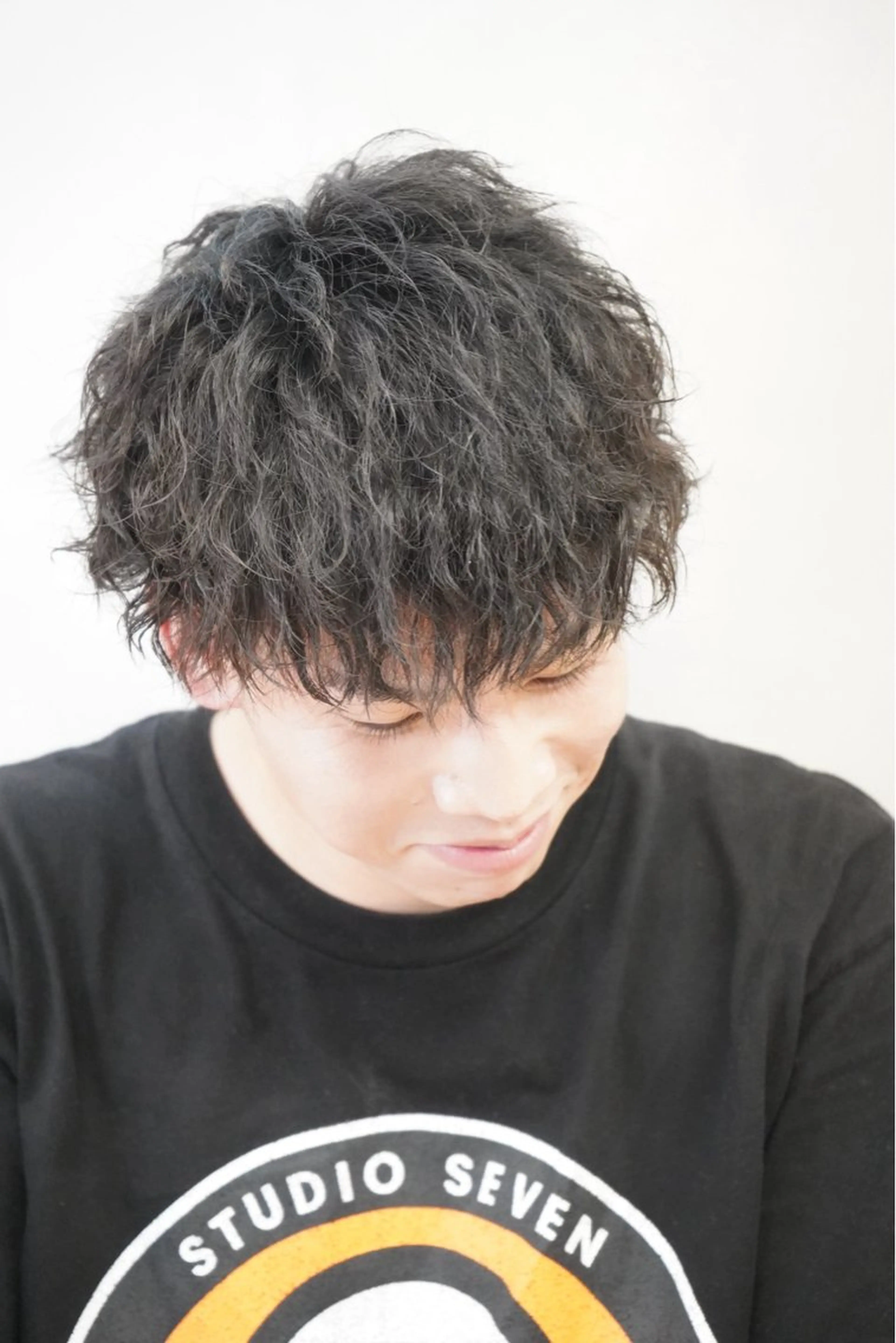 ショート パーマ メンズ カット パーマ ヘアセット フェザーショートメン ズ特化パーマ/そめやのヘアスタイル