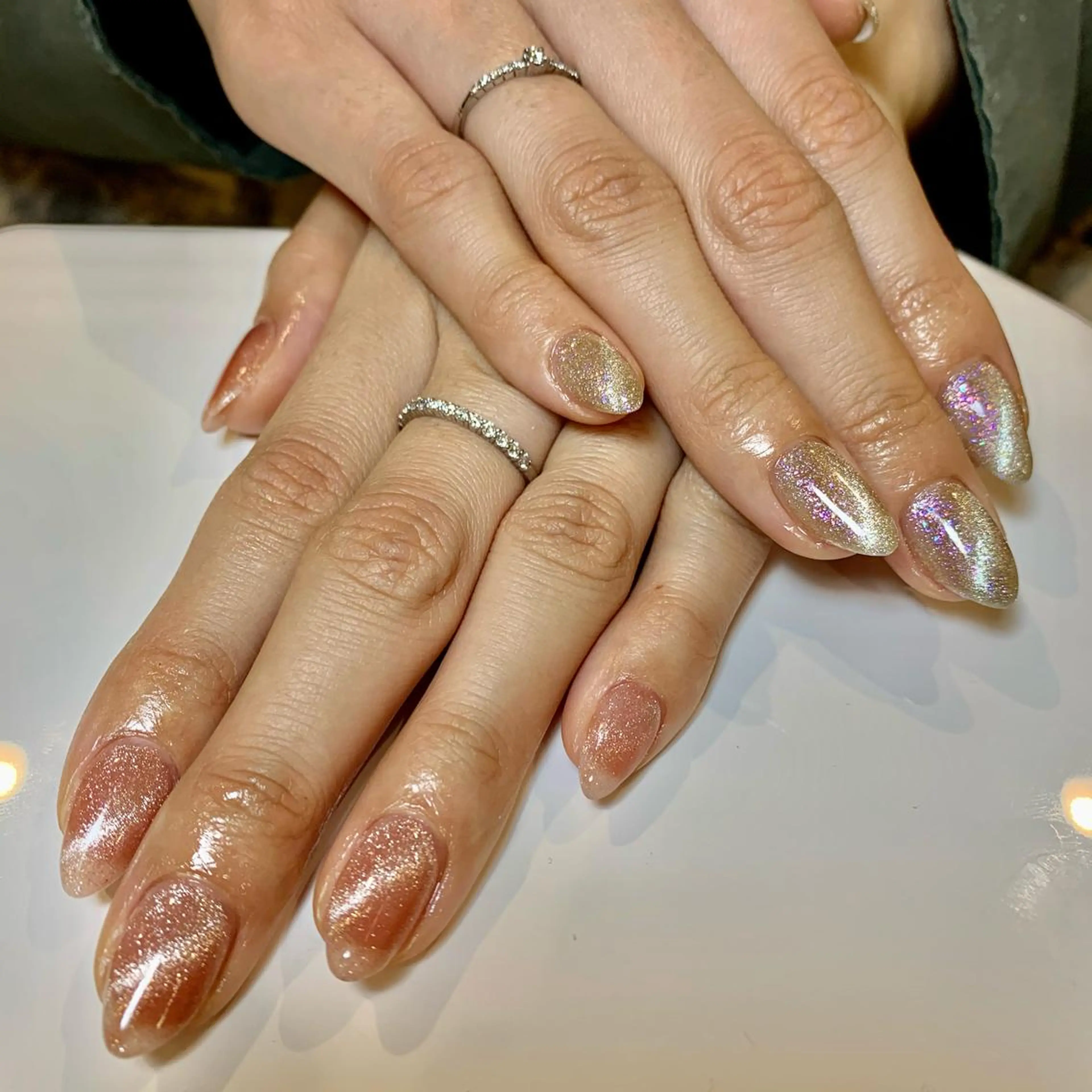 ネイル マグネットネイル ワンカラーネイル 松川 めぐみのネイルデザイン