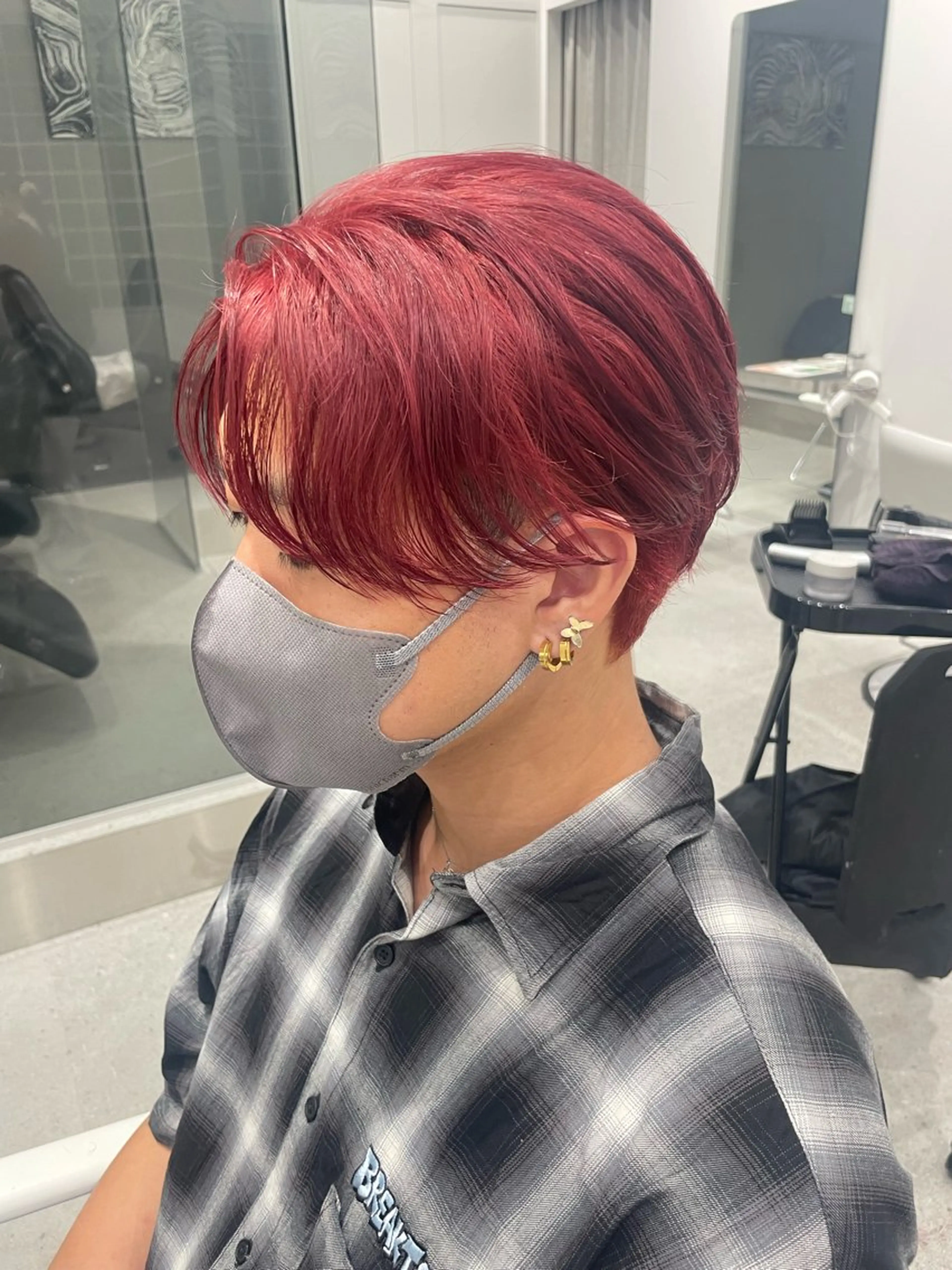 カラー メンズ 無料ショートモデル 募集中❗️秋山ひらいのヘアスタイル