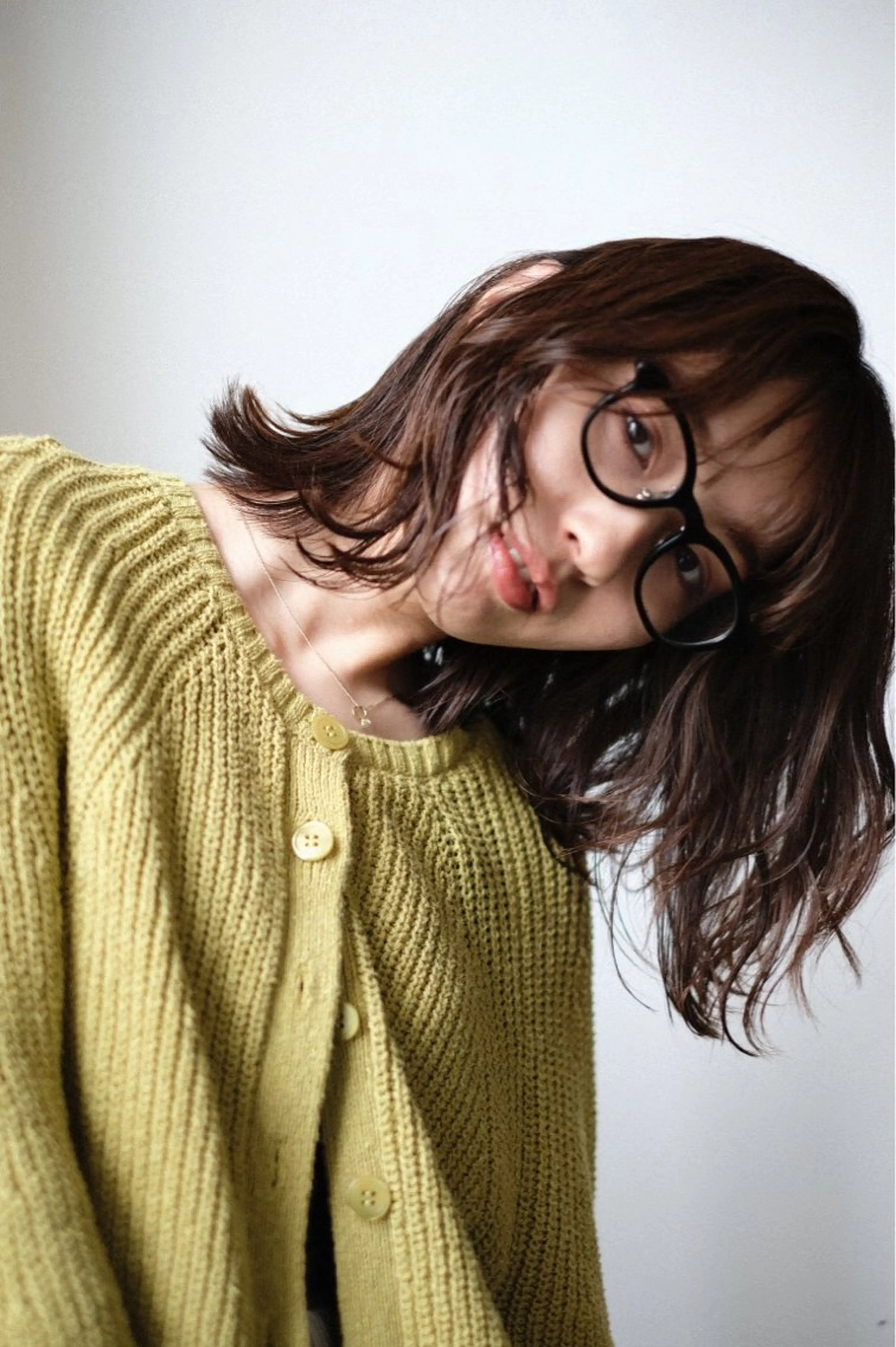 ミディアム カラー カット ヘアカラー ウルフ、ボブ美容師 今井のヘアスタイル