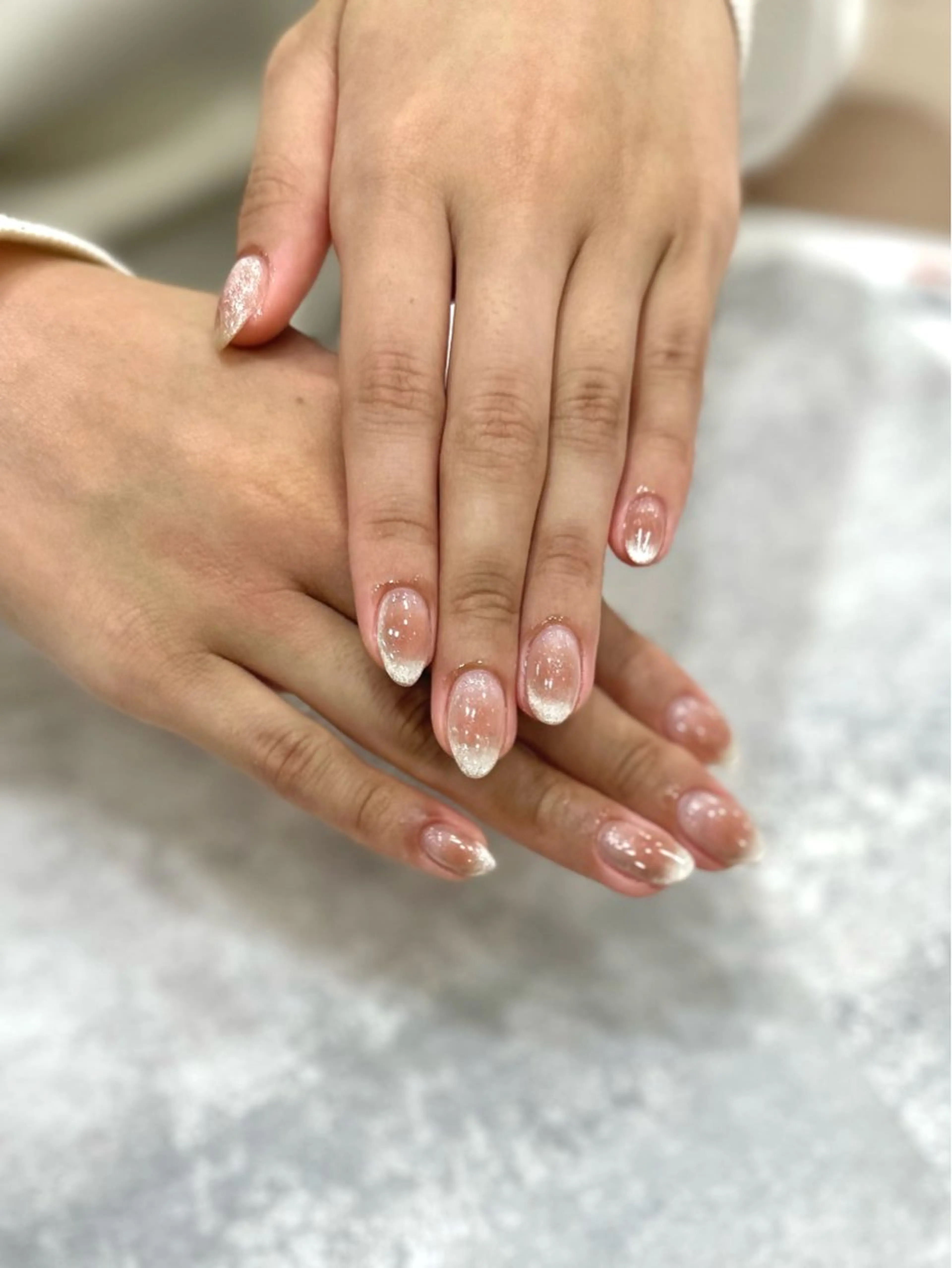 ネイル チークネイル マグネットネイル ハンドネイル Saki _Grancieuxのネイルデザイン