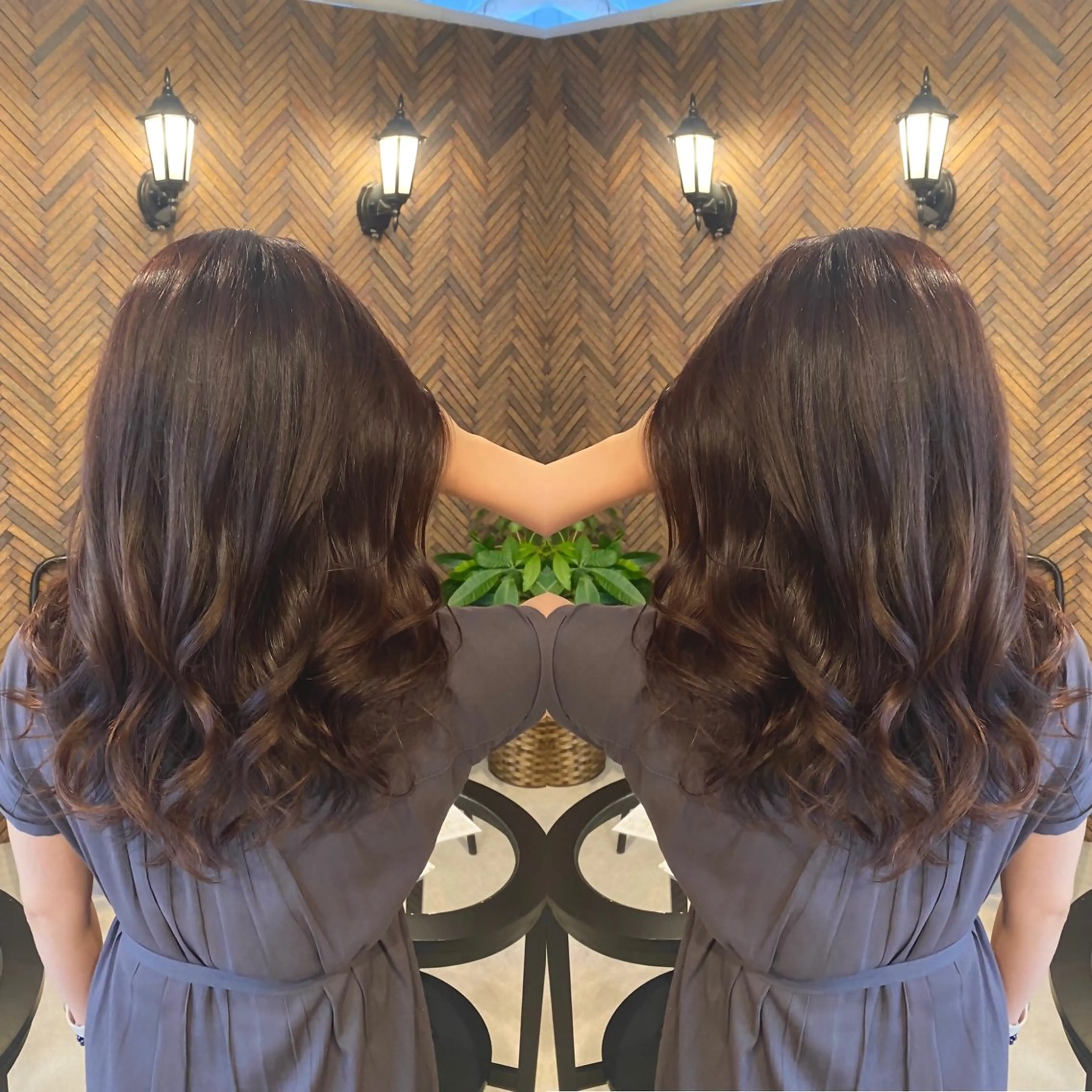 ロング カラー カット トリートメント tocca 💜石田愛結💜のヘアスタイル