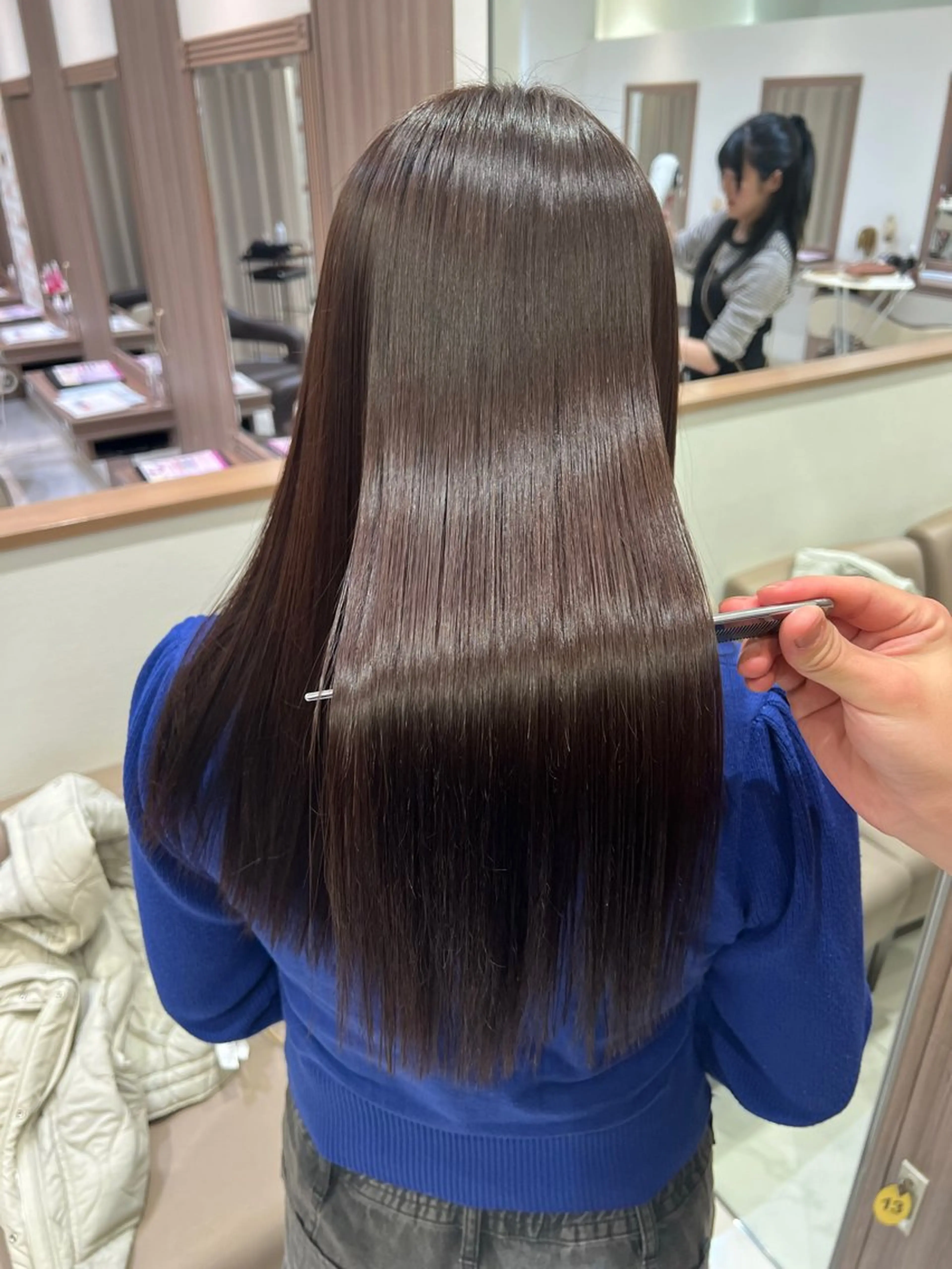 ロング トリートメント "美髪"ストレート 矯正/佐野友尉のヘアスタイル