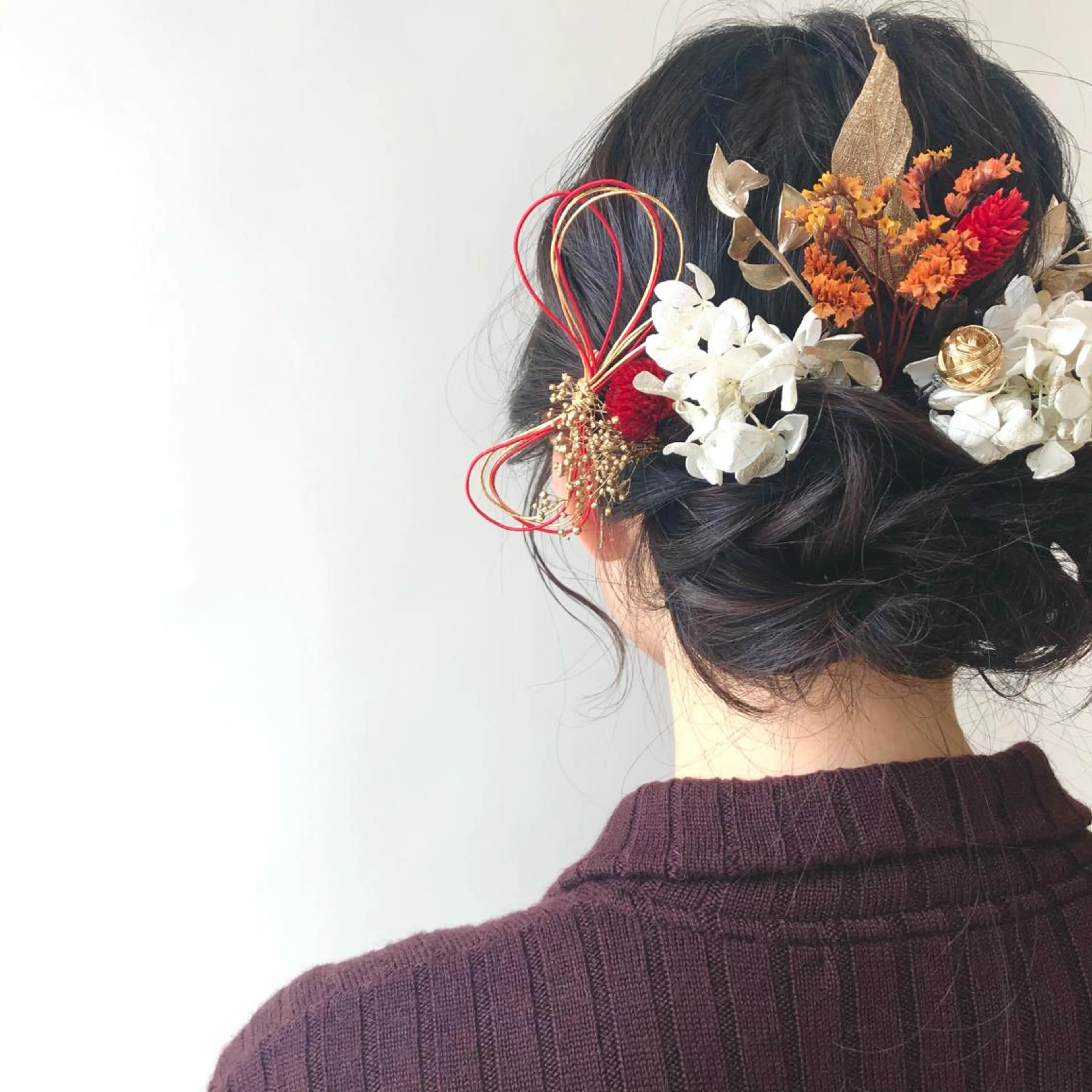 ミディアム ヘアアレンジ 卒業式のヘアスタイル ヘアセット 為近日向子🐥暖色 💘顔周りカット🌈のヘアスタイル