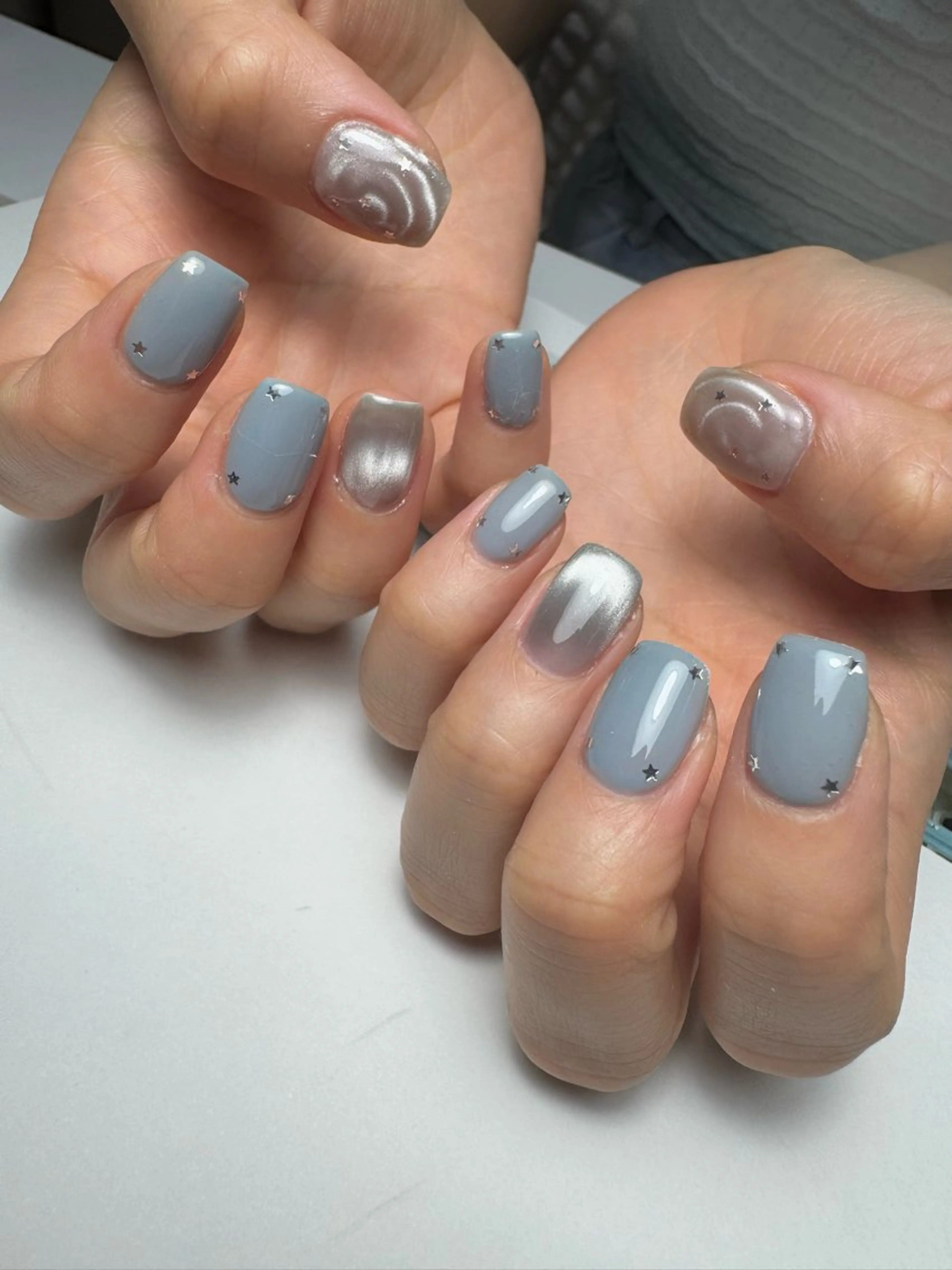 ネイル マグネットネイル ハンドネイル 白日-hakubi nail-のネイルデザイン