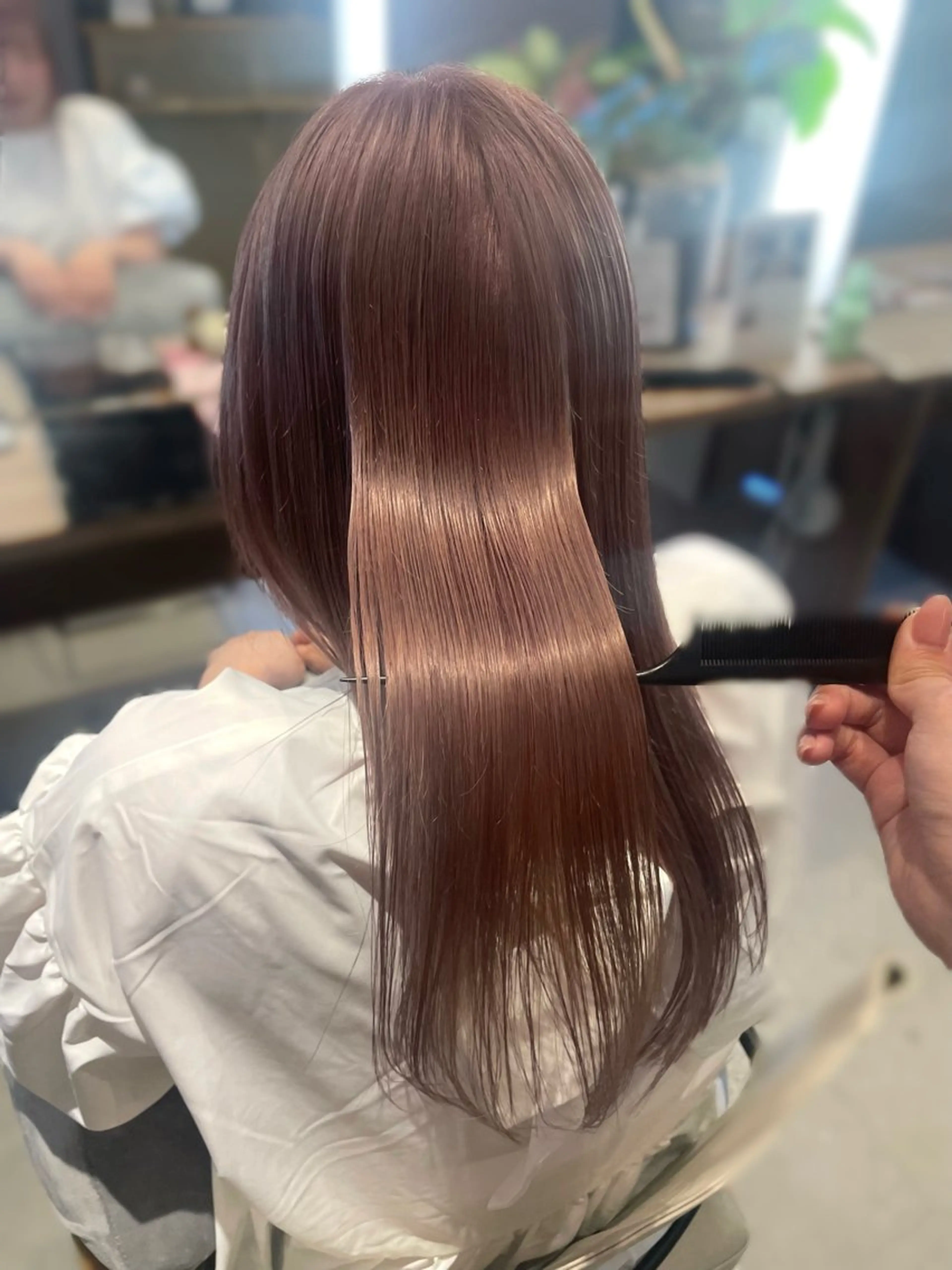 ロング カラー ヘアカラー 韓国/透明感カラー 外村さなのヘアスタイル