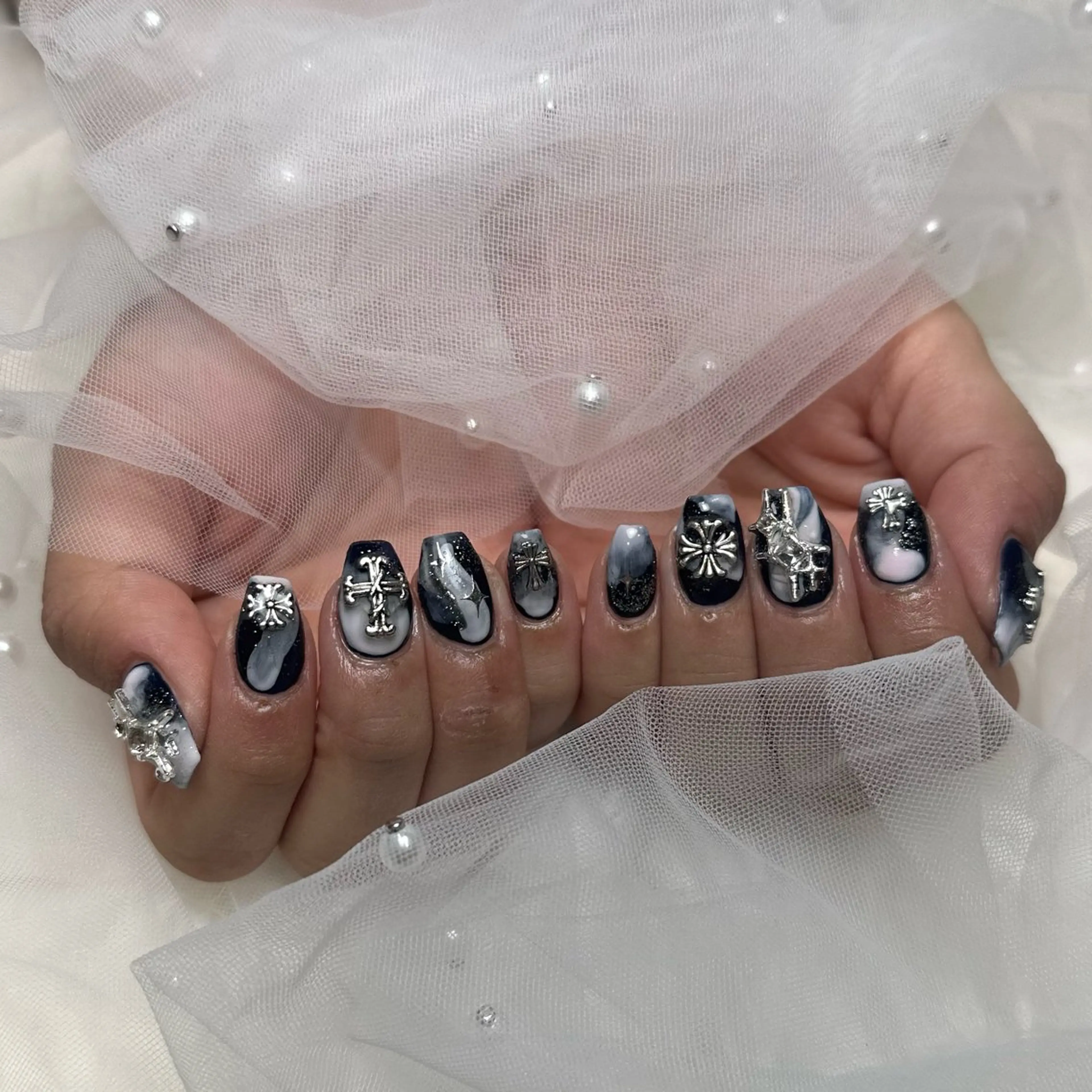 ネイル ハンドネイル She nail studio 原宿店所属・いいだえみ ୨୧ᵕ̤ᴗᵕ̤)のネイルデザイン