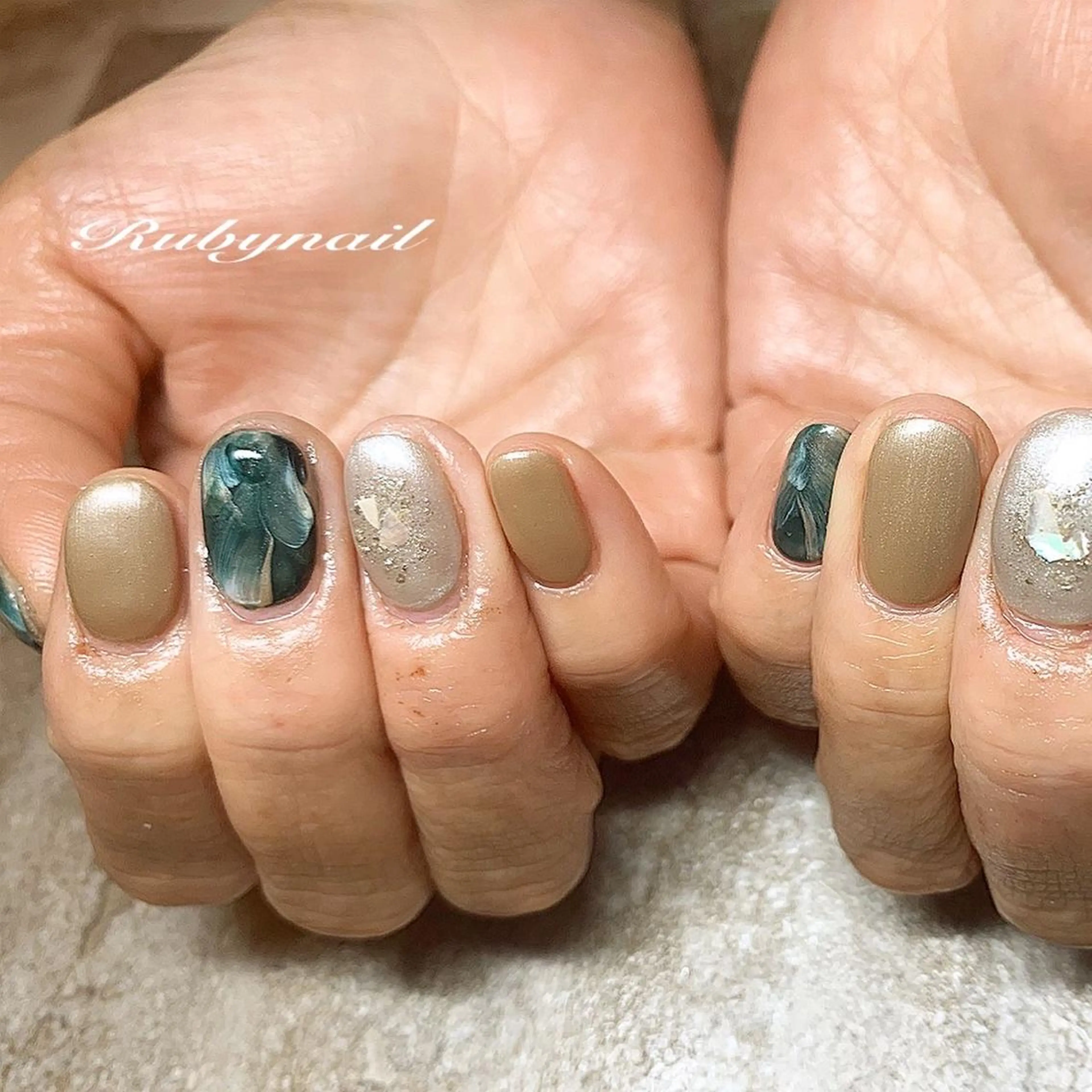 ネイル シンプルネイル Rubynail所属・プライベートサロン Rubynailのネイルデザイン