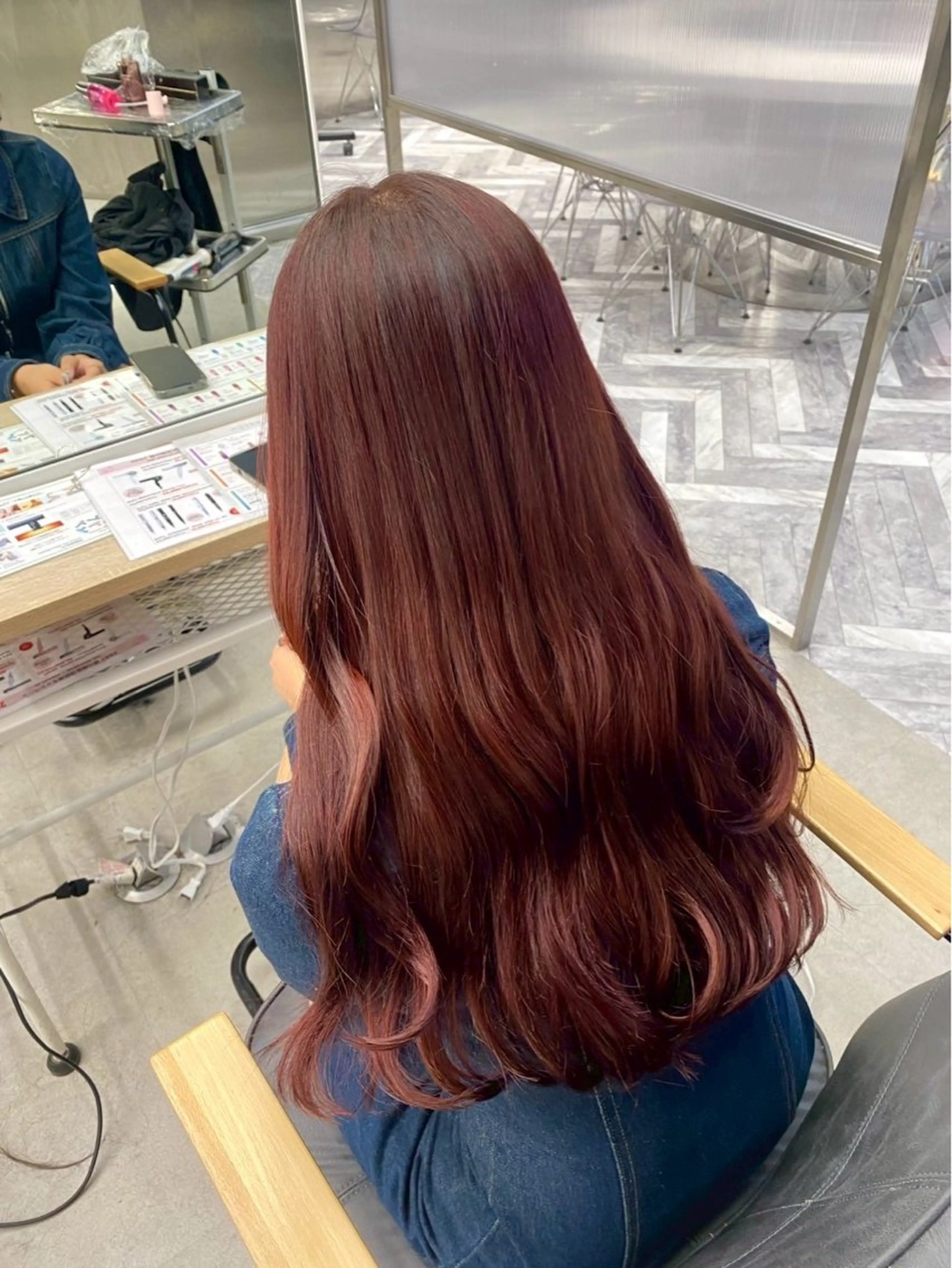カラー ブリーチ ブリーチなしカラー レッドカラー ヘアカラー 🐳バッサー🐳 /艶カラー/髪質改善のヘアスタイル