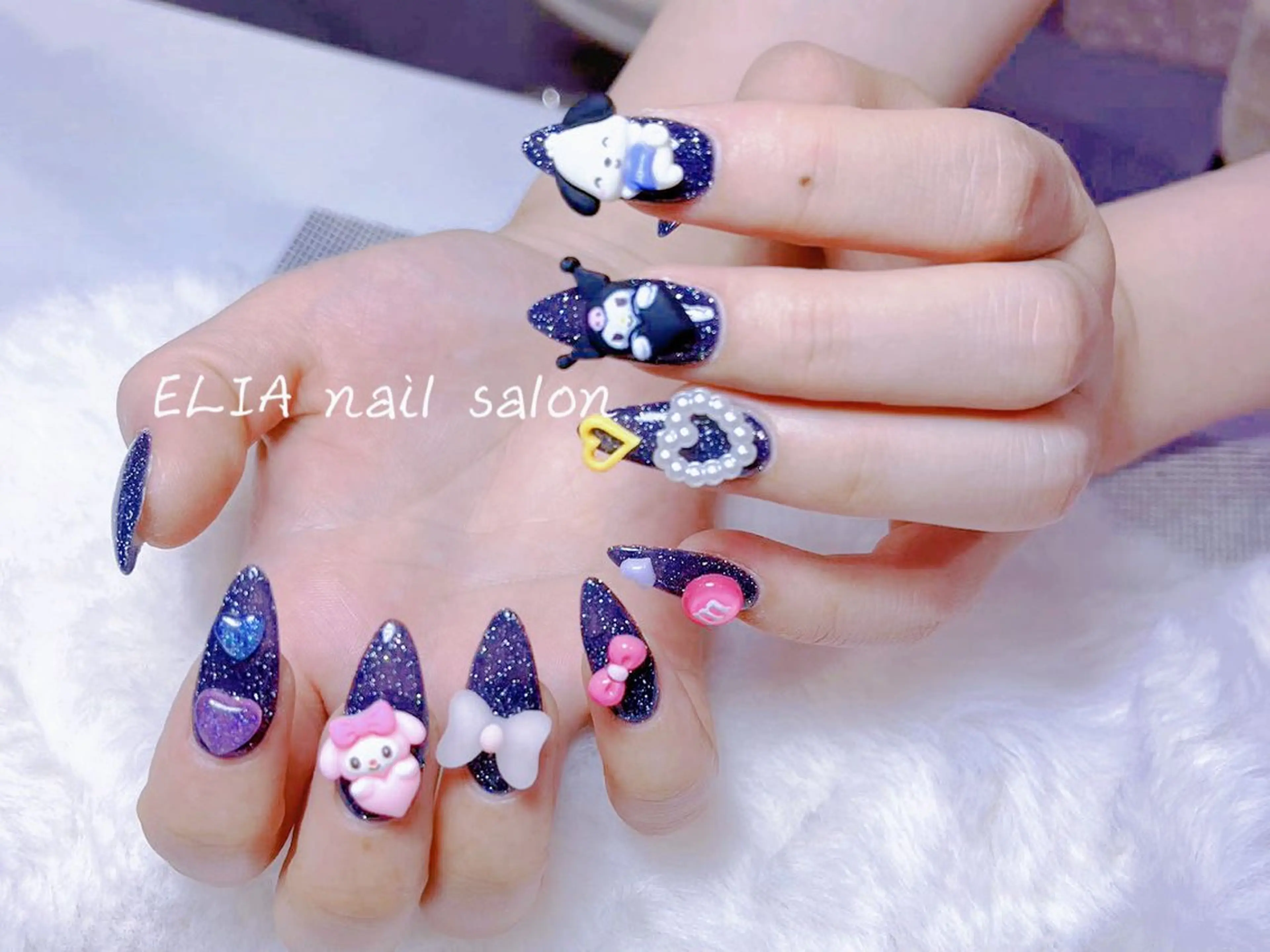 ミディアム ハンドネイル ハンドケア ELIA【エリア】 nailsalonのネイルデザイン