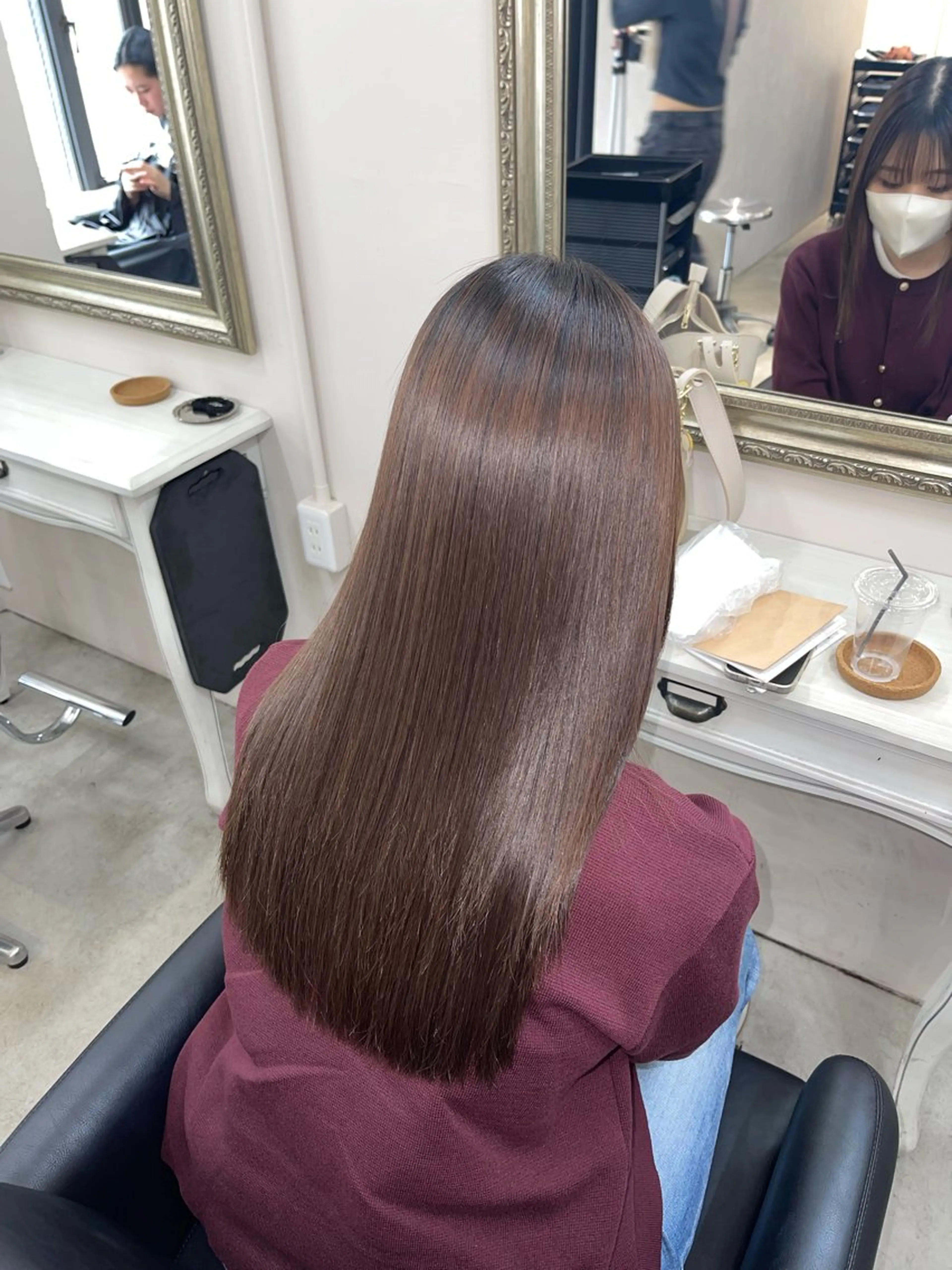 ロング カラー カット 縮毛矯正 トリートメント レイヤー/ 髪質改善/NENEのヘアスタイル