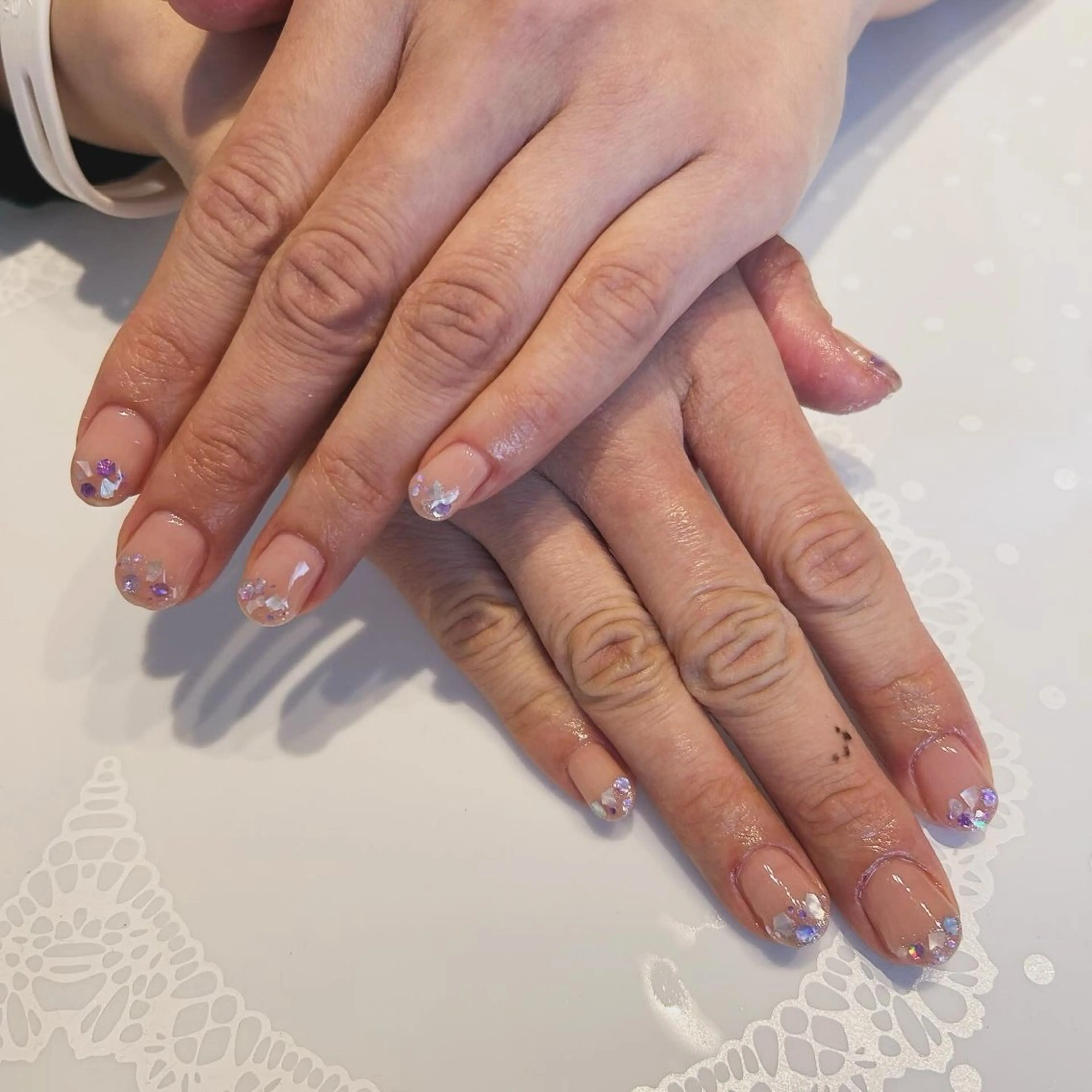 ネイル グラデーション ラメ(グリッター) ラメグラデーション ハンドネイル nail salon pearのネイルデザイン