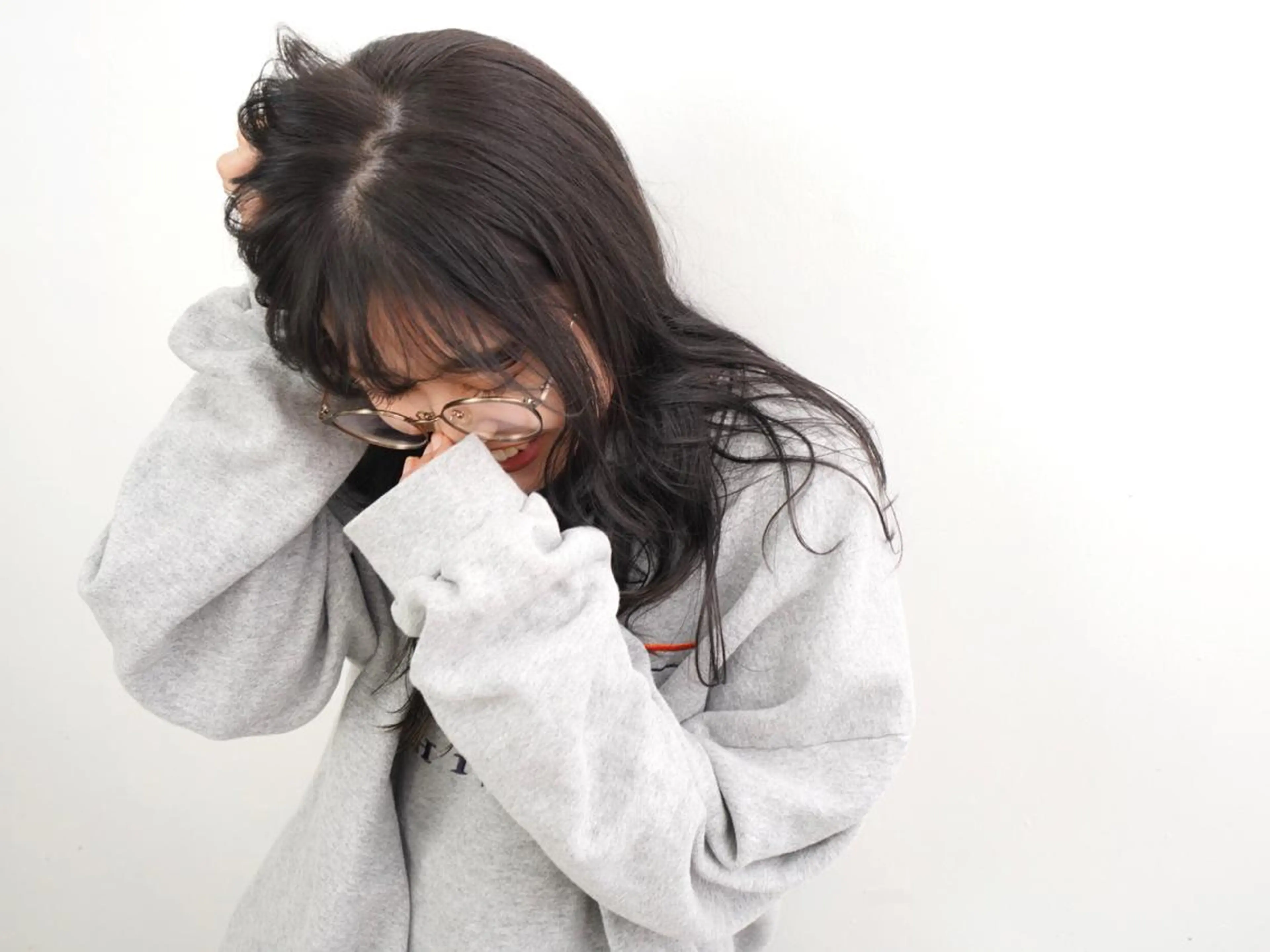 ブリーチしないWカラーオリーブ系の写真