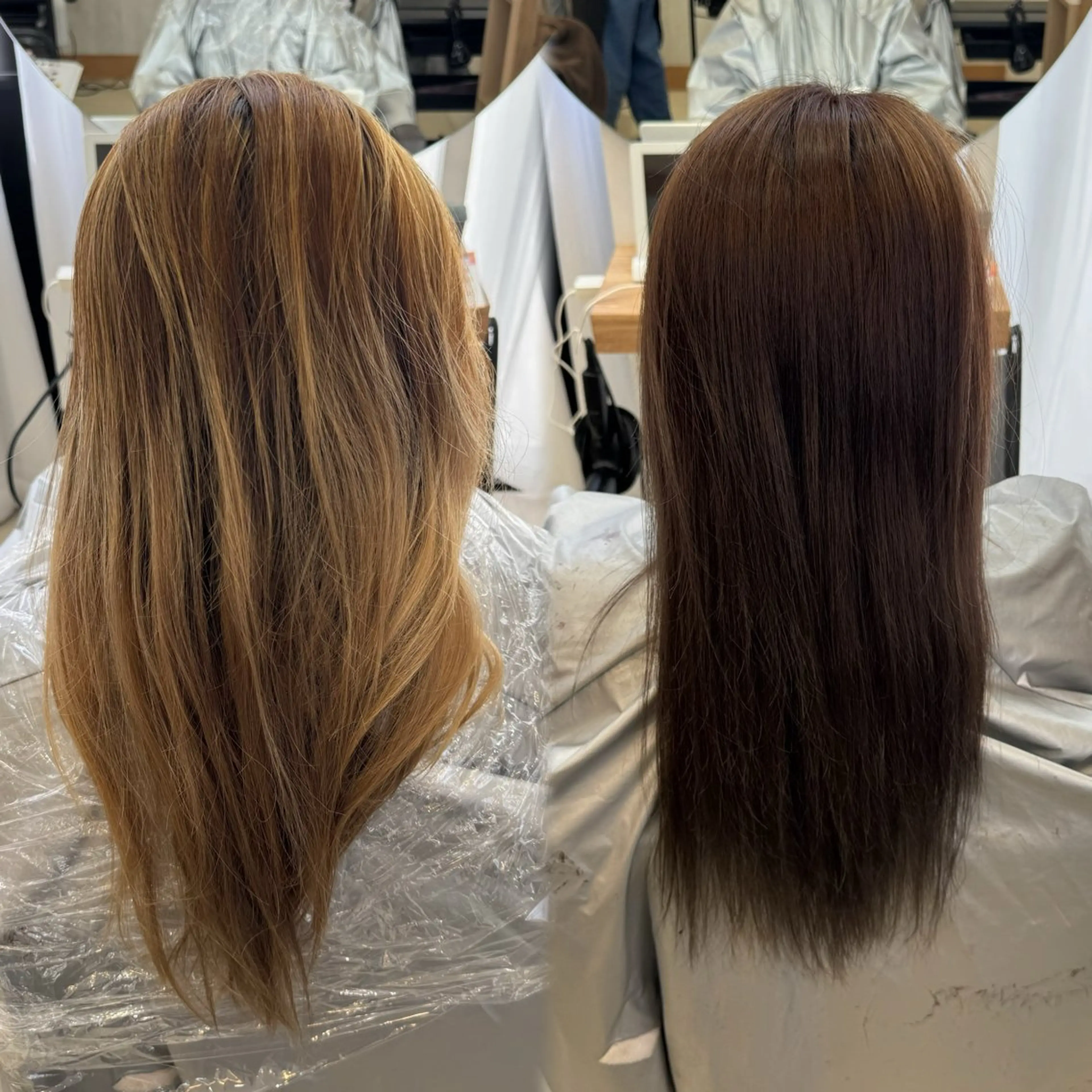ロング カラー ブリーチ ハイライトカラー ハイライト lapereau ayanaのヘアスタイル