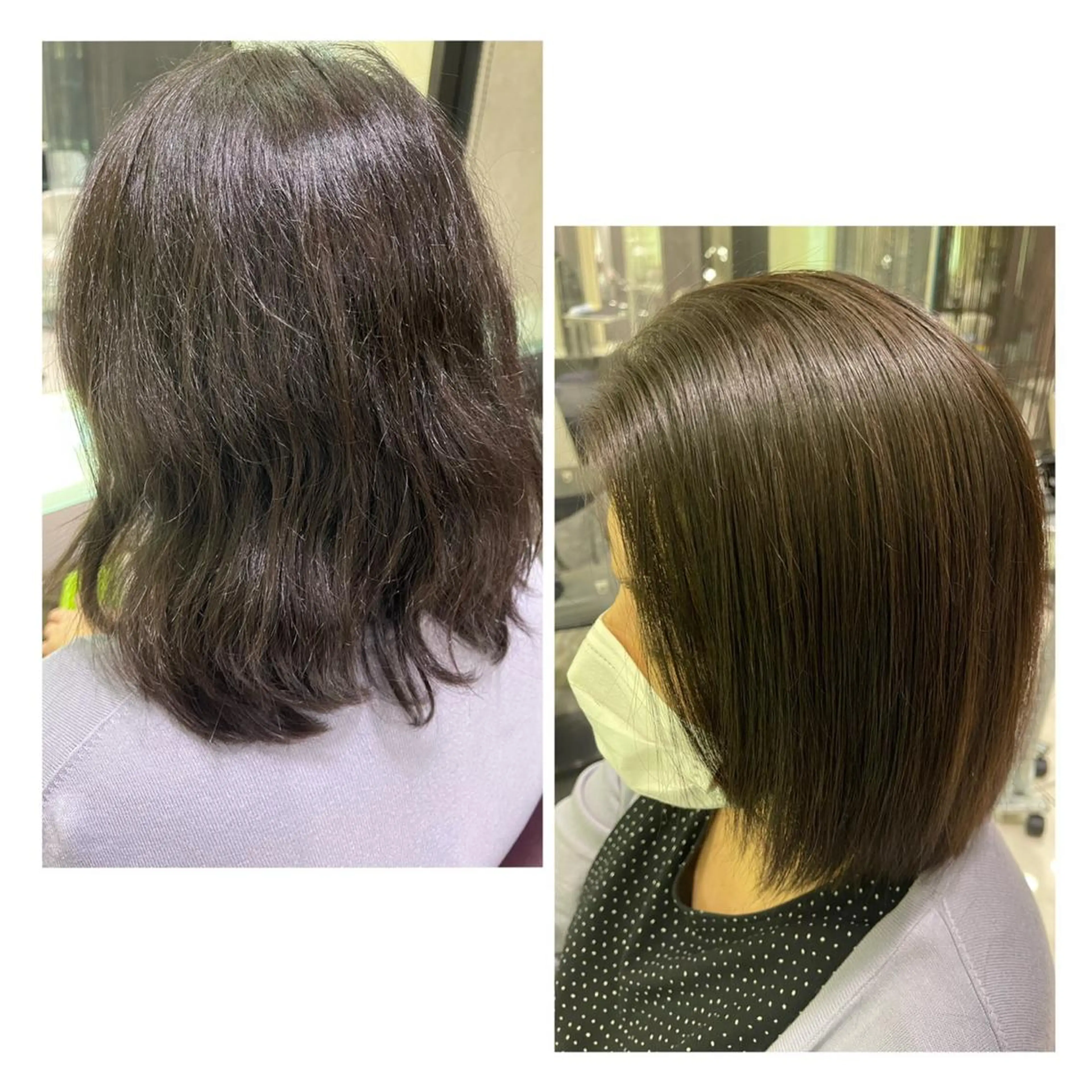 セミロング 髪質改善 縮毛矯正 トリートメント ✨美髪矯正の専門家✨ 髪質改善　松村のヘアスタイル