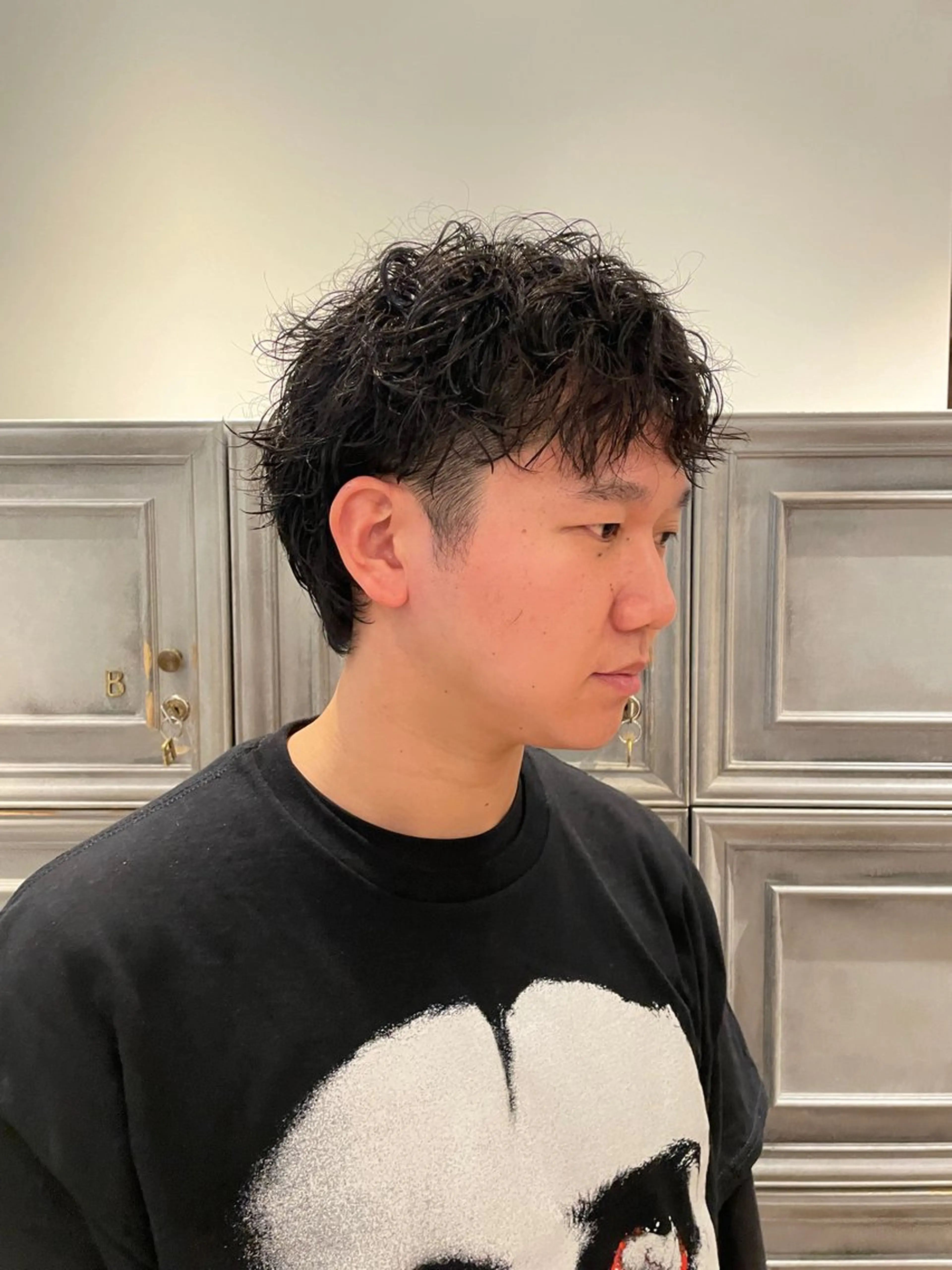 ショート パーマ メンズ カット パーマ vetica所属・フジヤ サイタのヘアスタイル