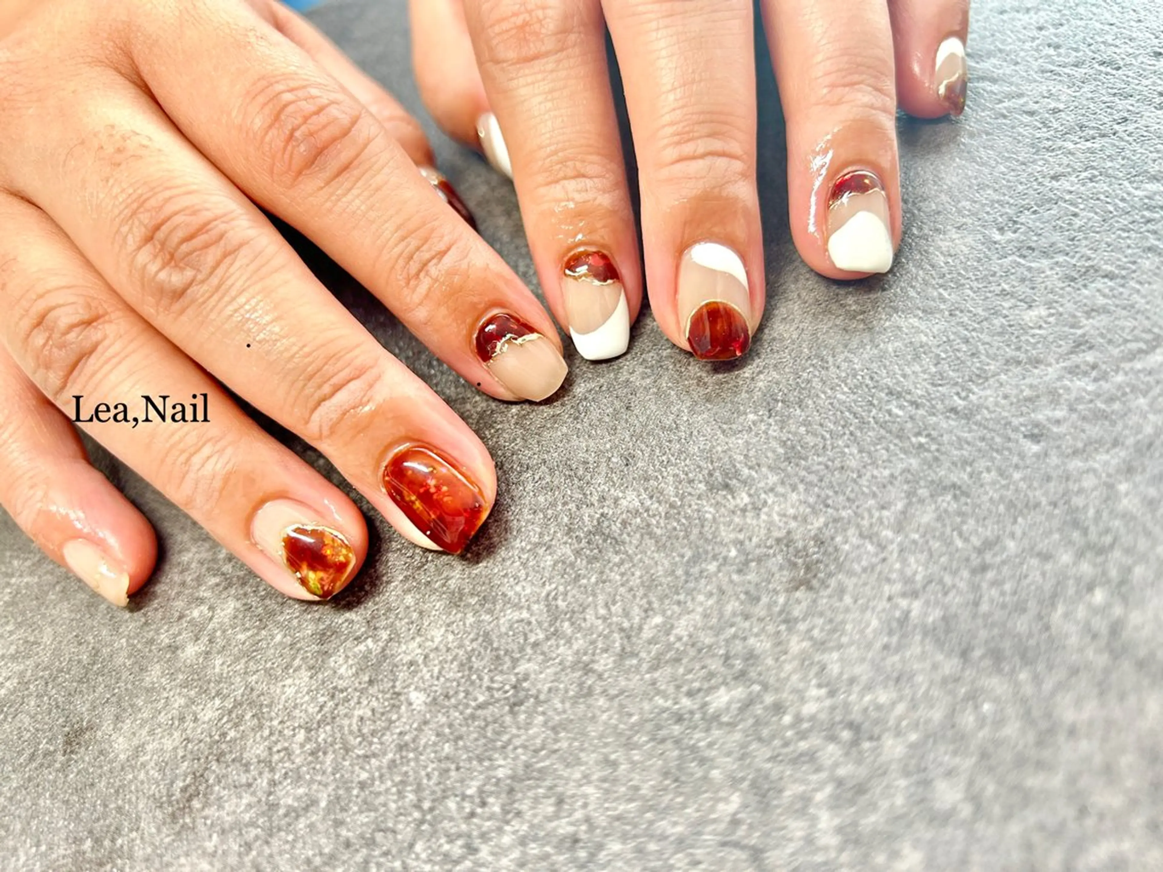 ネイル 持ち込み ハンドネイル Lea,Nail所属・松橋 愛のネイルデザイン