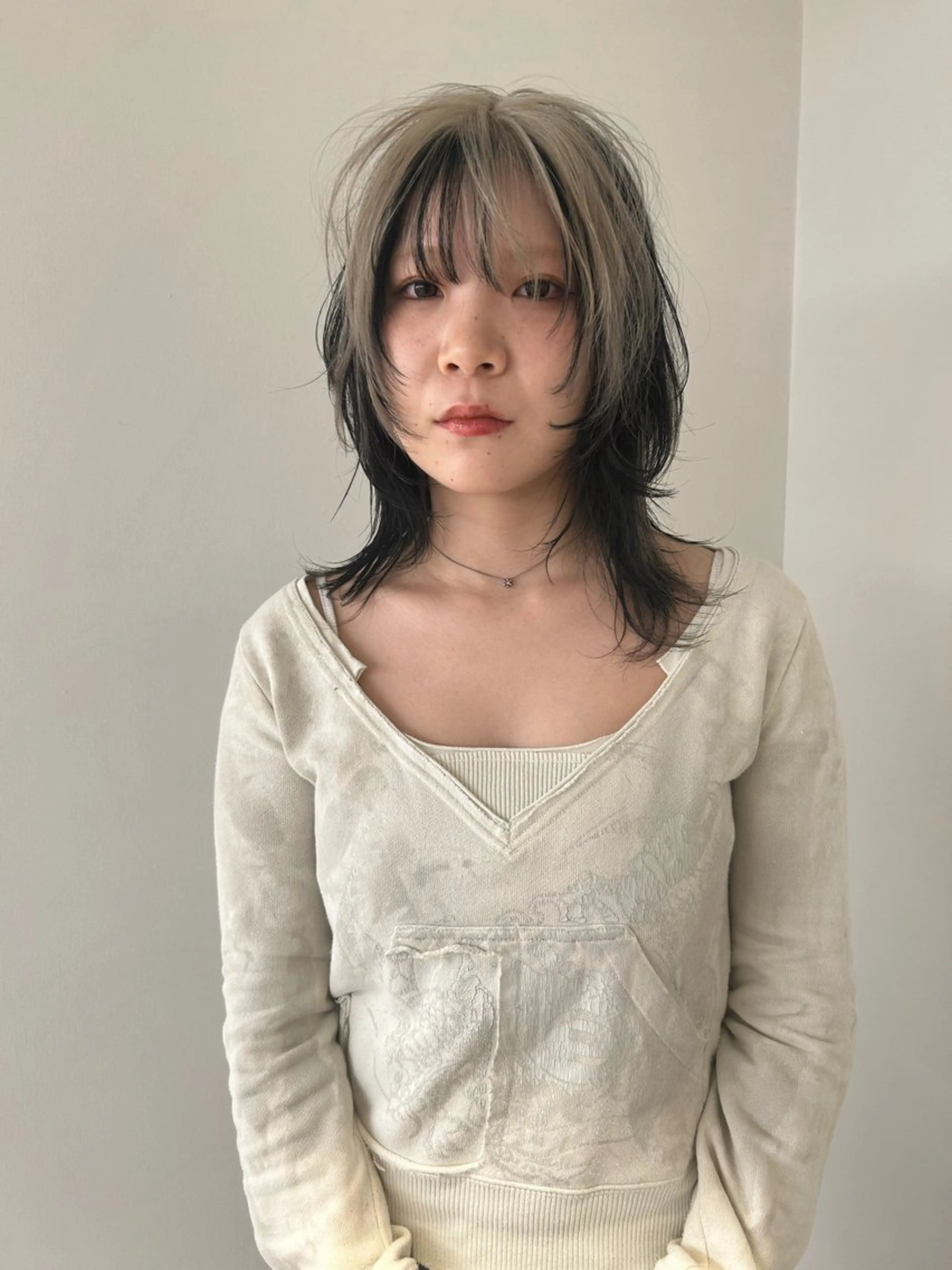 ミディアム カラー ケアパーマ/ブリーチ daisukeのヘアスタイル