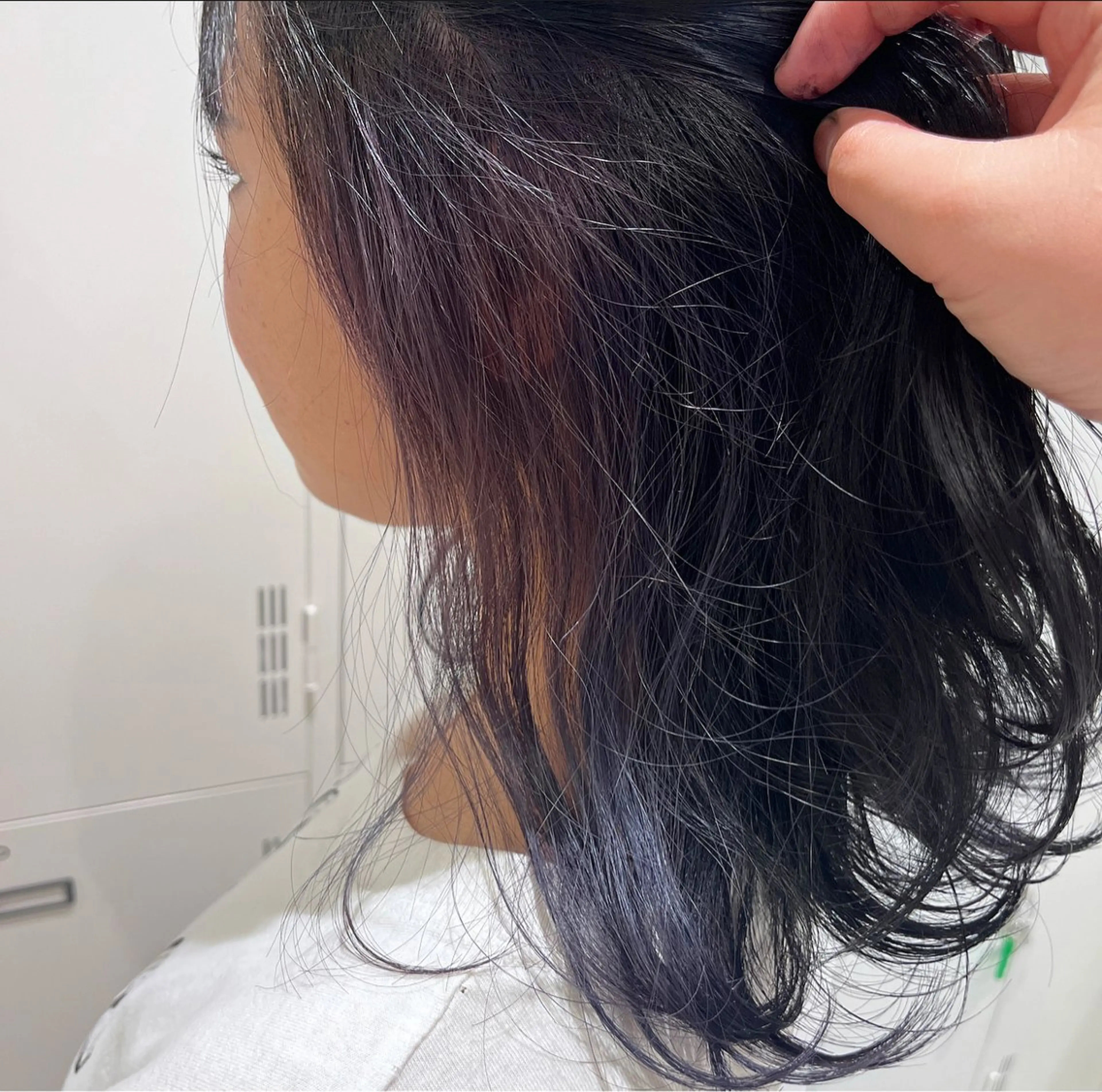 ミディアム カラー ヘアカラー みつき🎀エクステ /ハイトーンのヘアスタイル