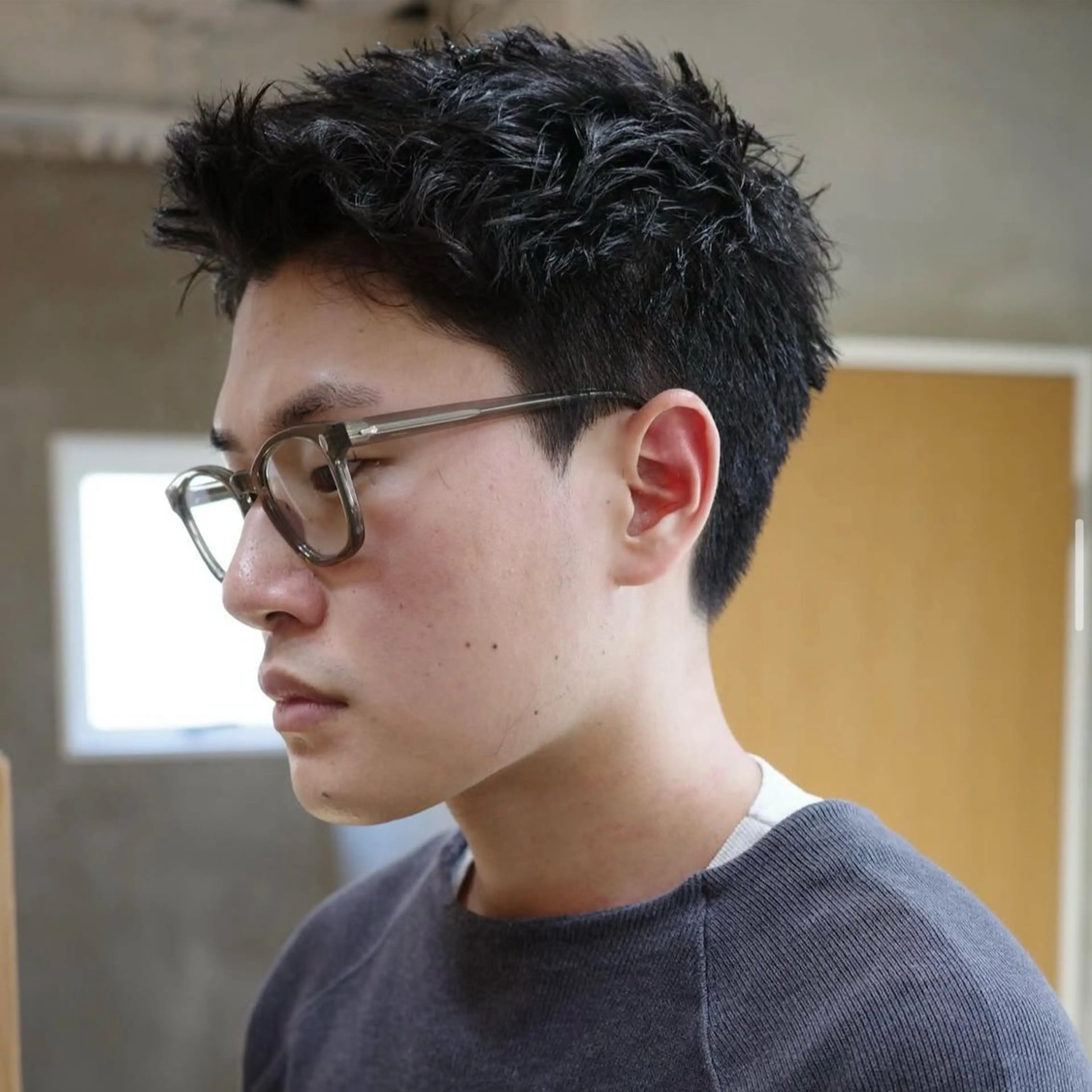 メンズ メンズショート スパイキーショート 🌿ボブ パーマ高橋啓太🌿のヘアスタイル