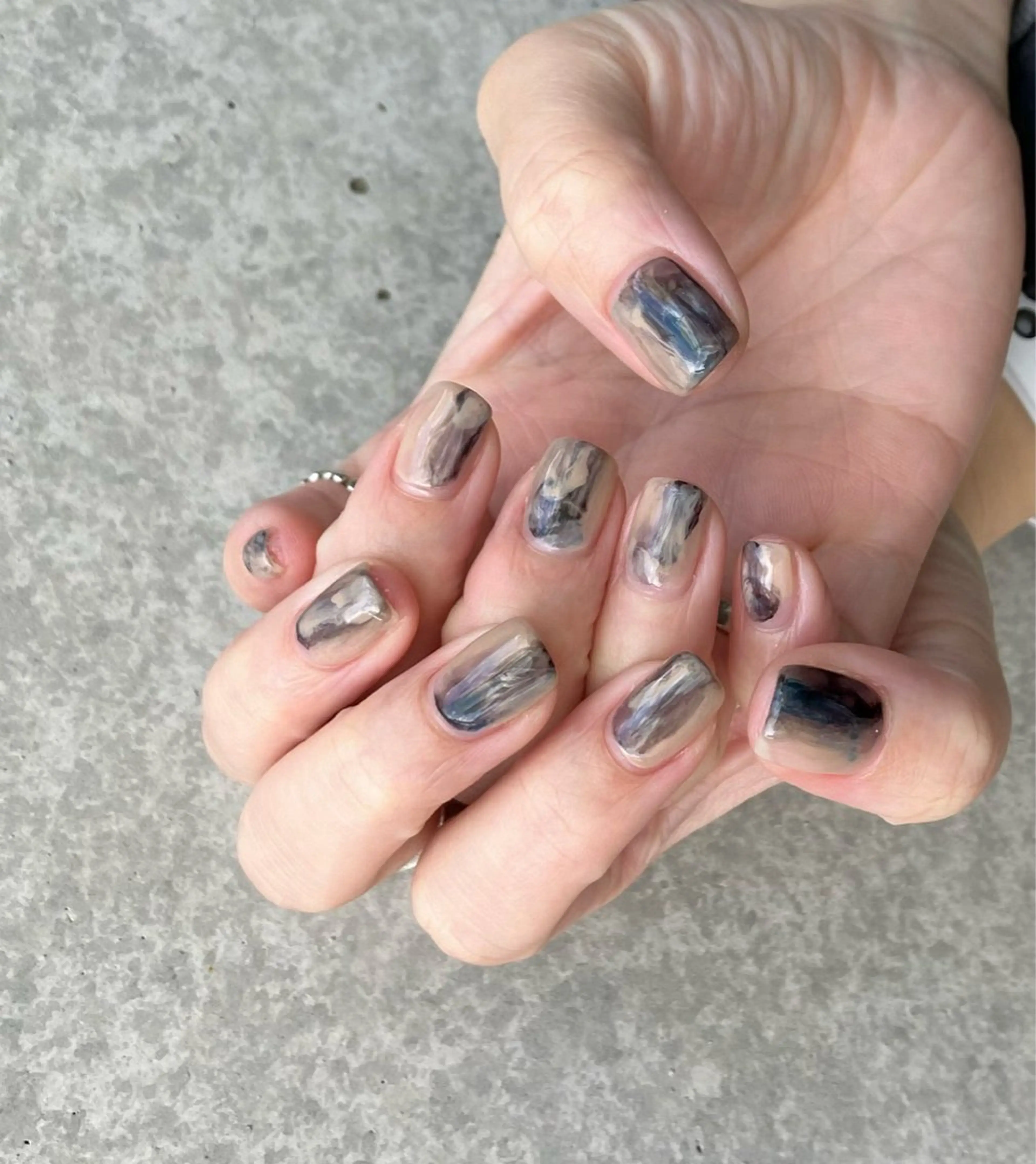 ネイル アートネイル 長さ出し ジェルネイル 氷ネイル・うるうるネイル マットネイル ハンドネイル nail salon Soeurのネイルデザイン