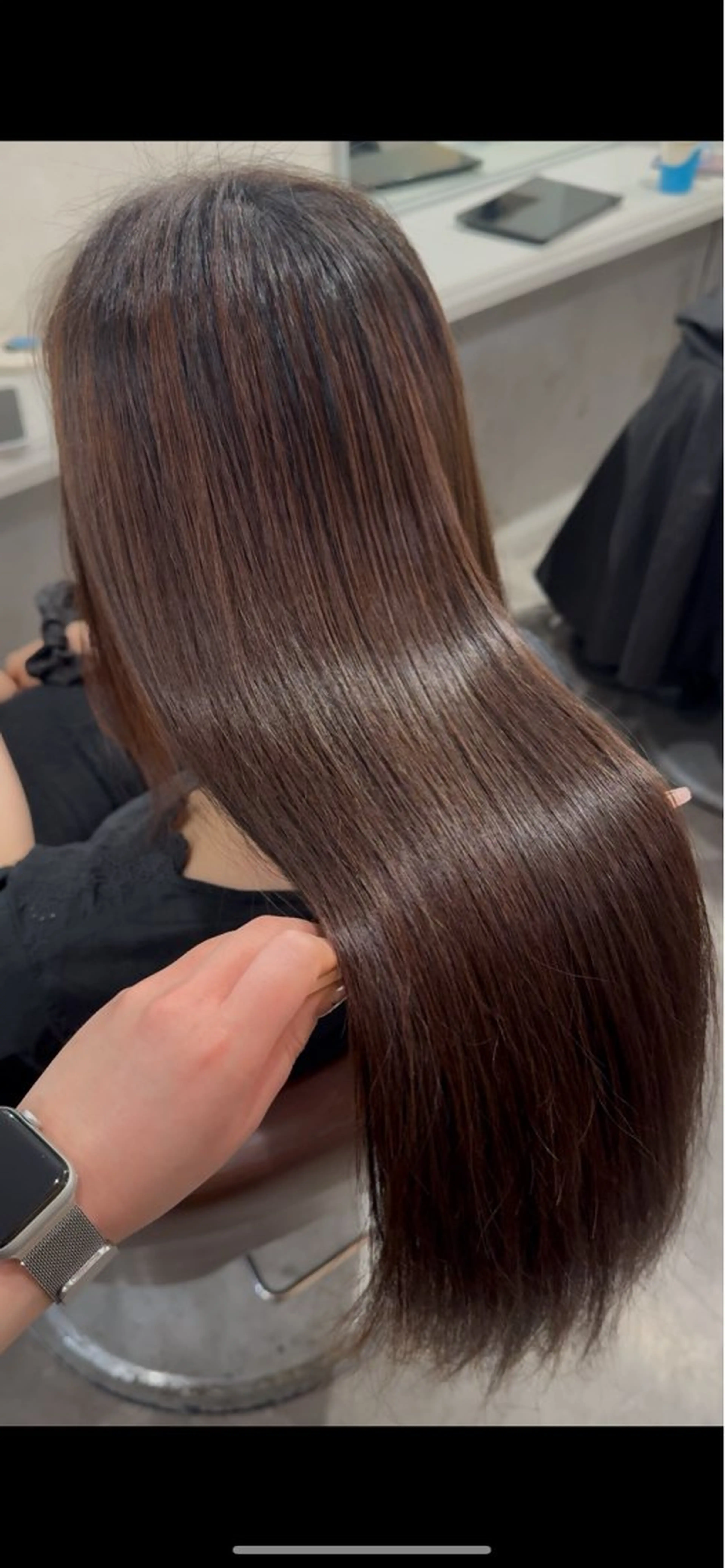 ロング 渡澤 ななみのヘアスタイル
