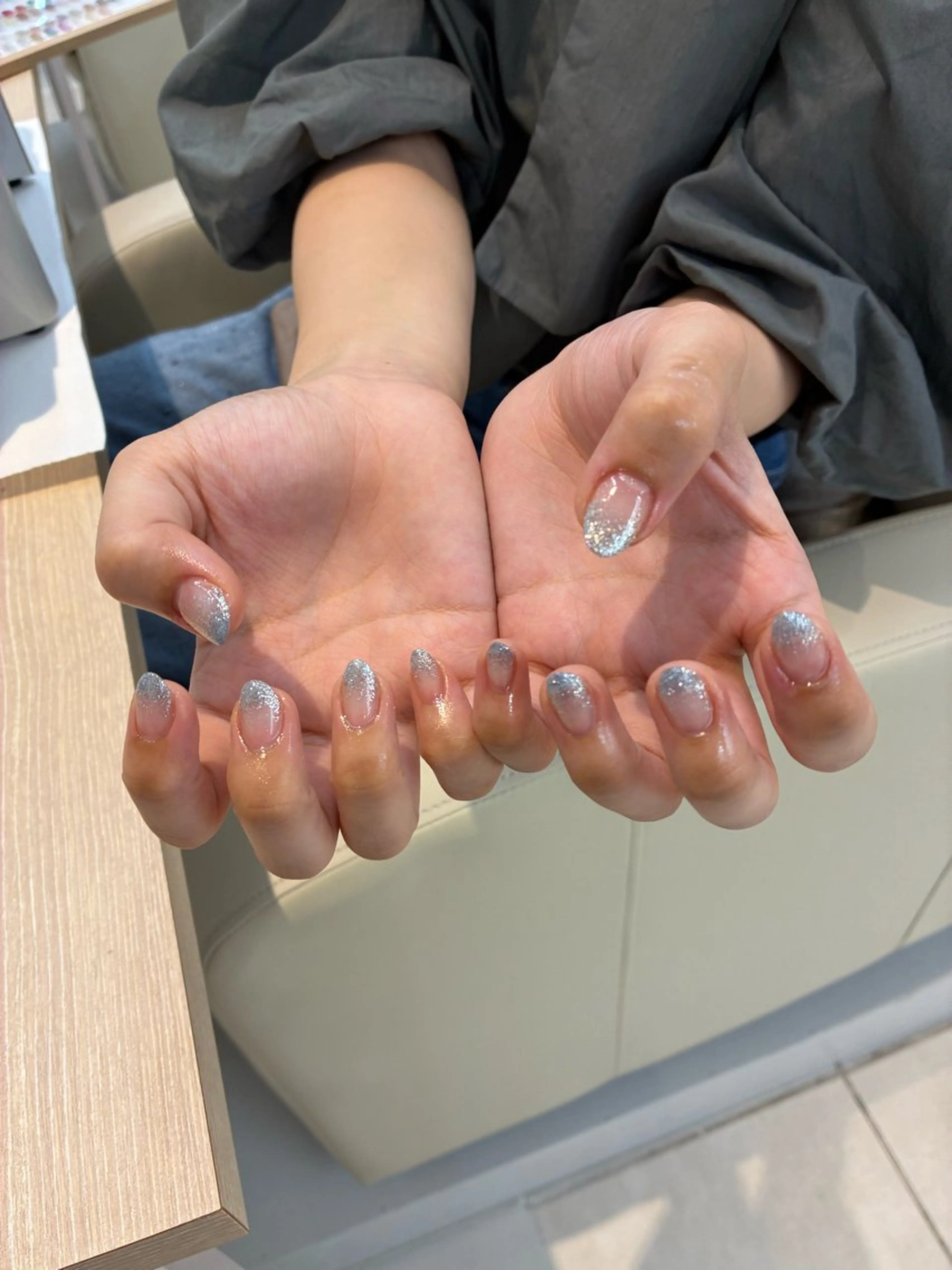 ネイル グラデーション ラメ(グリッター) ラメグラデーション moeka nail9のネイルデザイン