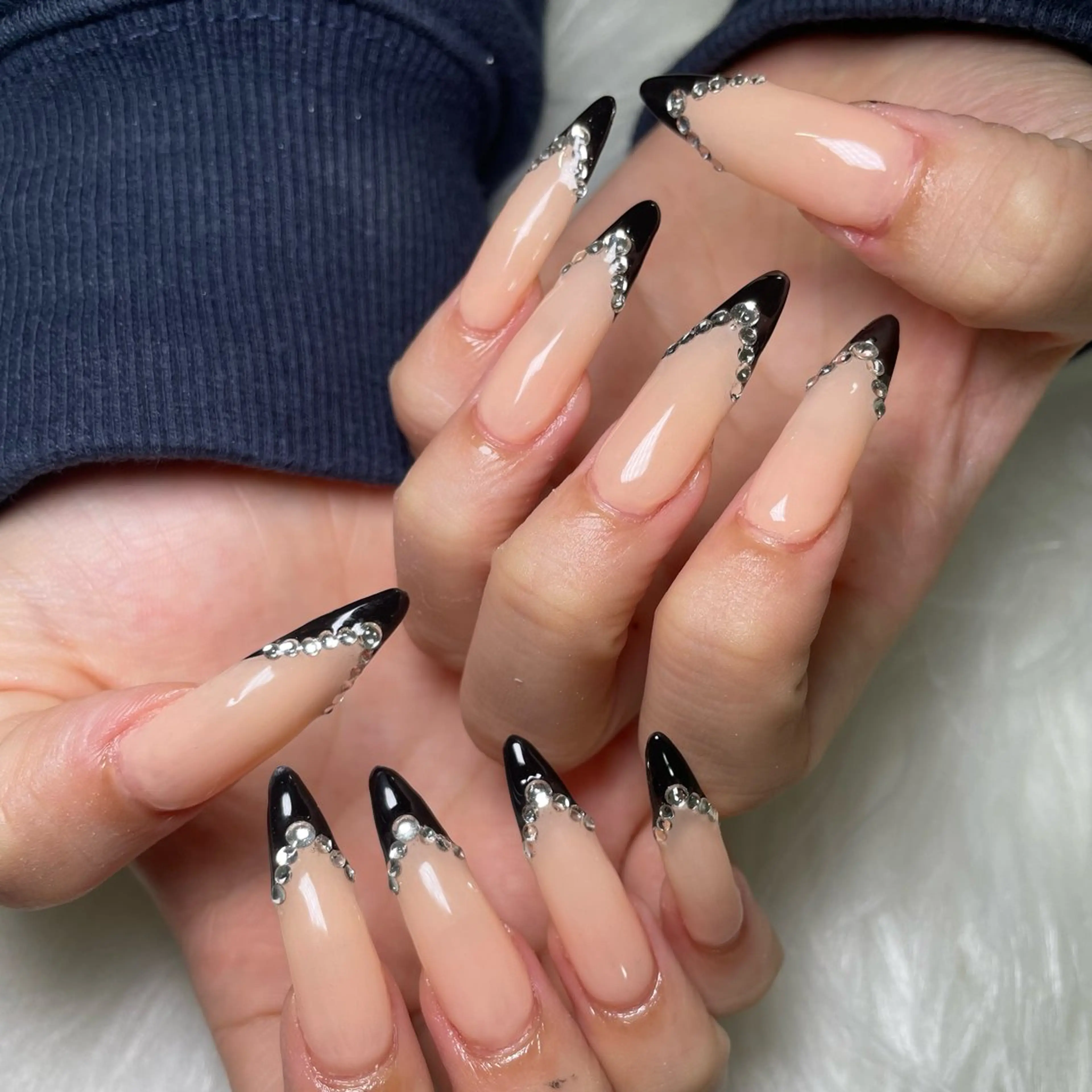 ネイル フレンチネイル 黒川 実祐のネイルデザイン