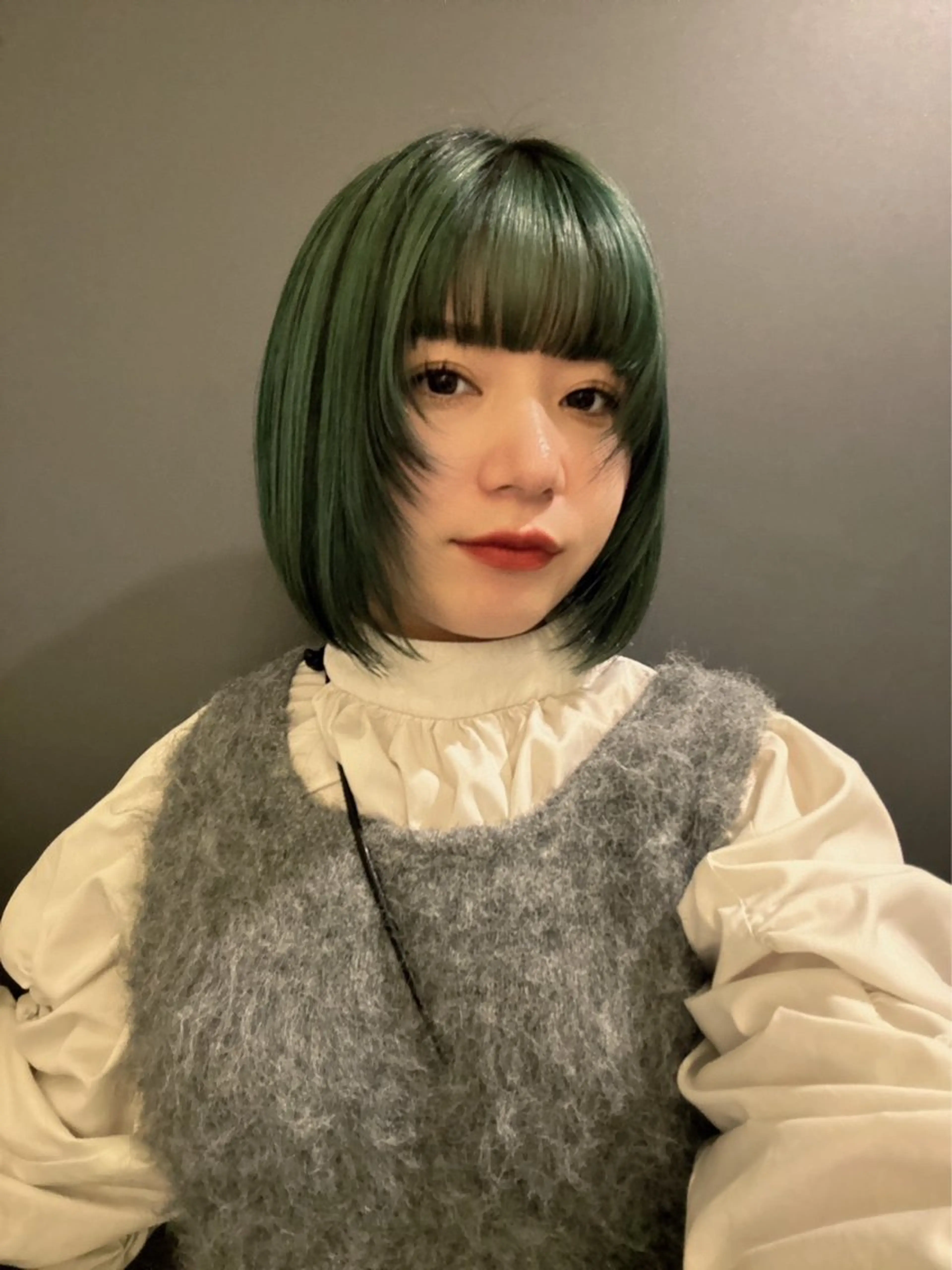 ミディアム 顔周りカット 松野 心音のヘアスタイル