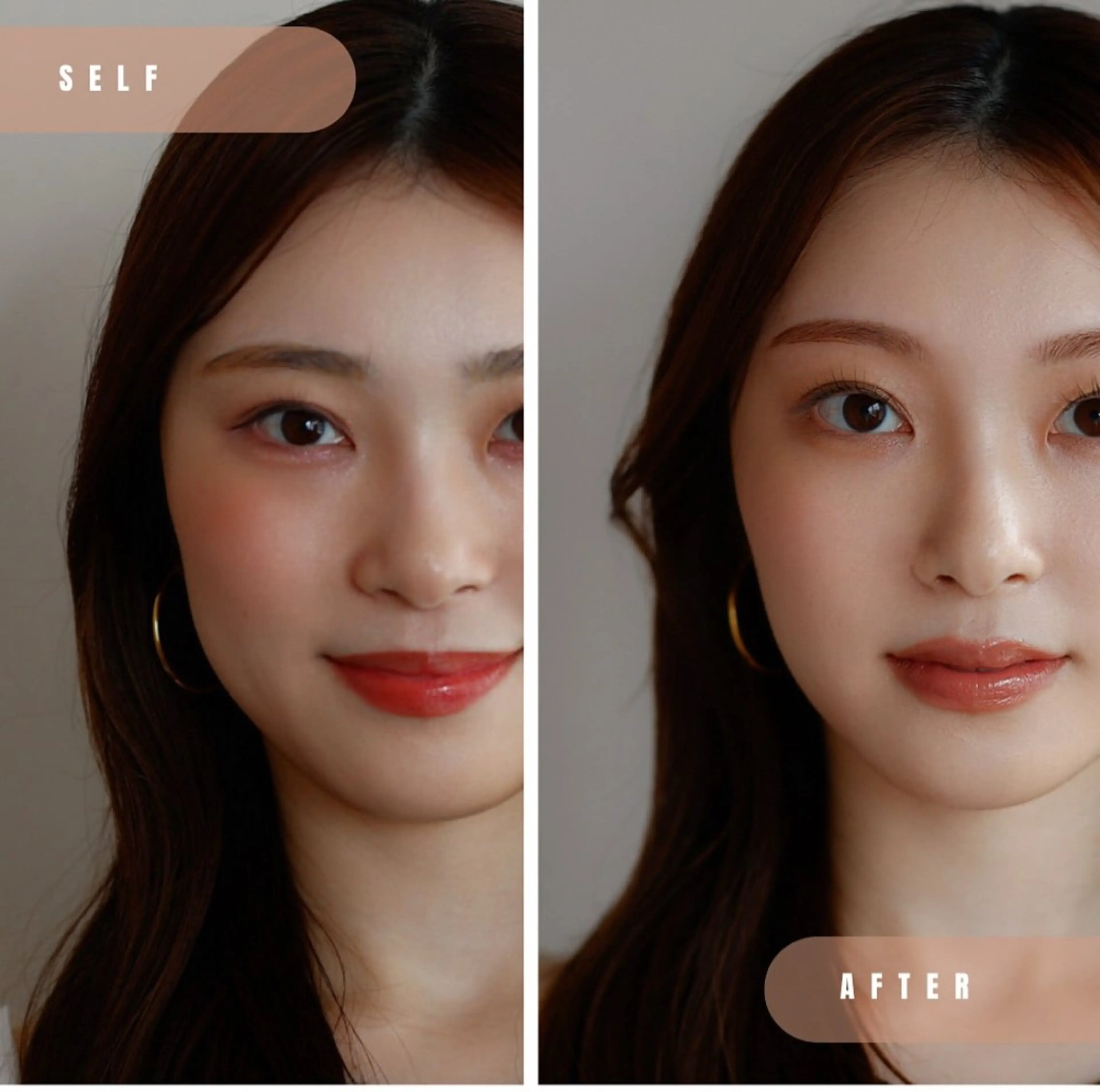 💄垢抜けメイクレッスン(お顔立ち分析+フルメイク)の写真