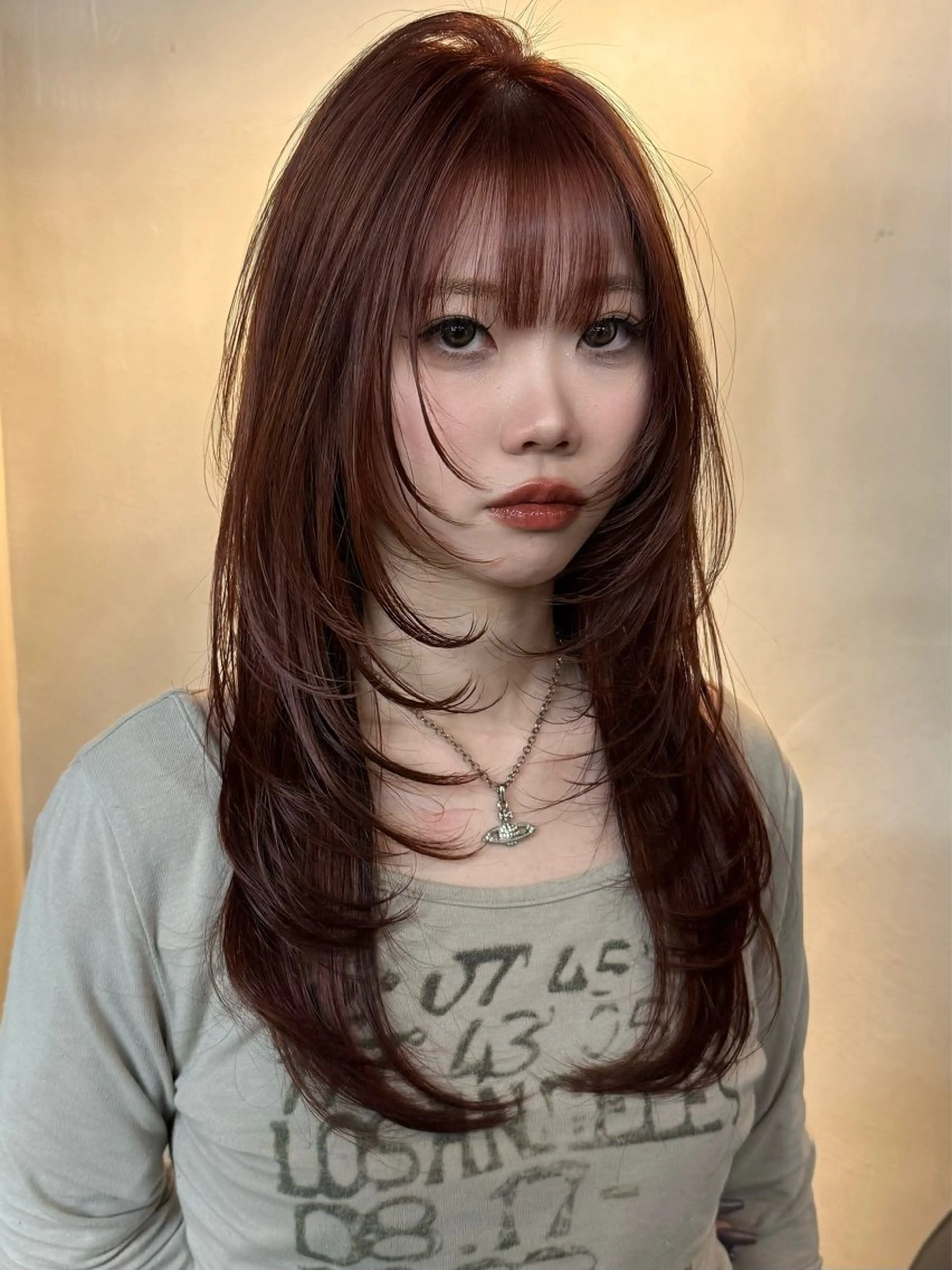 セミロング カラー カット ヘアカラー トリートメント ウルフ/レイヤー ⚡️ITSUKU⚡️のヘアスタイル