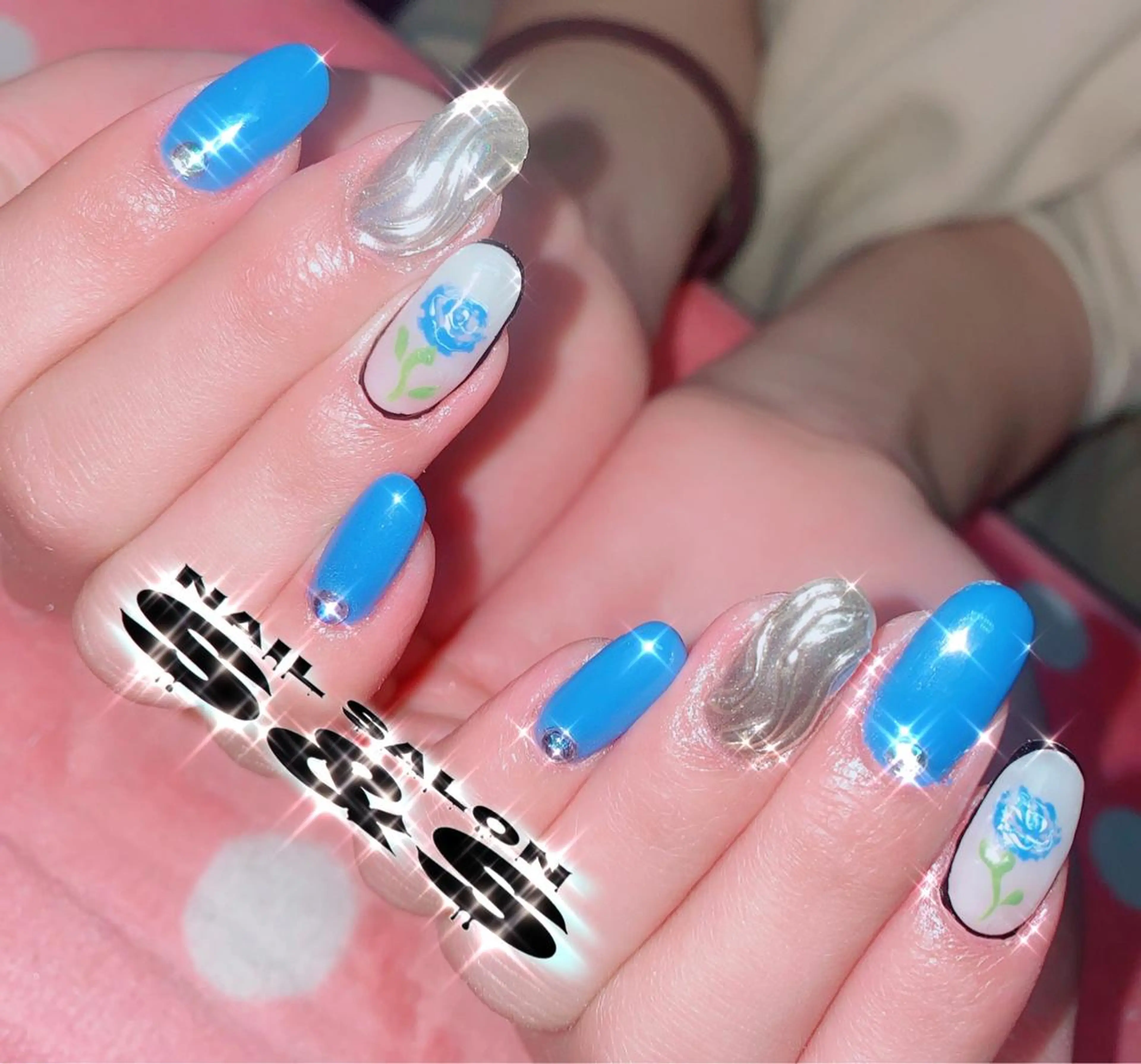 ネイル 長さ出し フラワーネイル メンズネイル 持ち込み スカルプネイル S&S 村田小百合のネイルデザイン