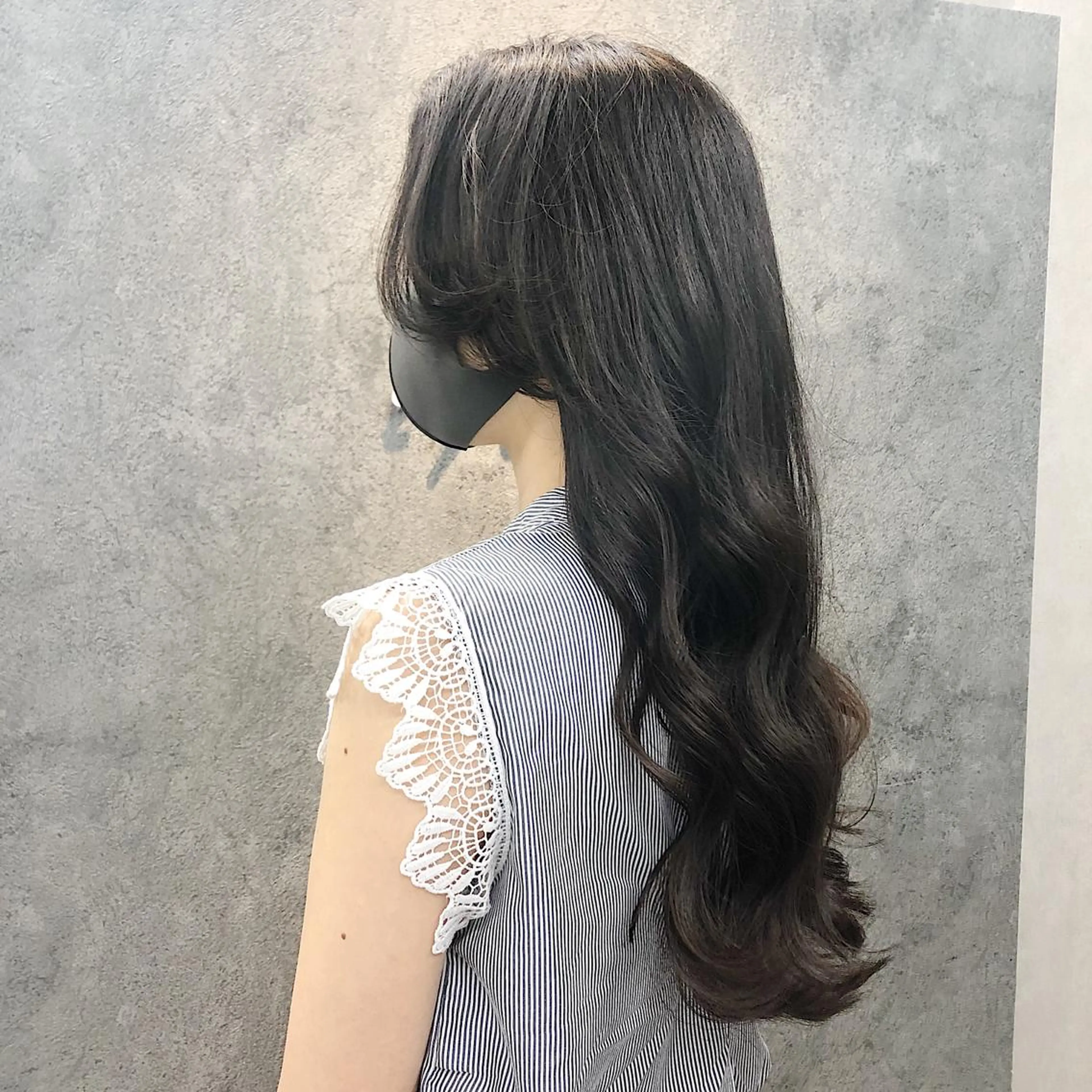 ロング ロング オルチャンヘア カット 所渉/韓国レイヤー /ウルフカットのヘアスタイル