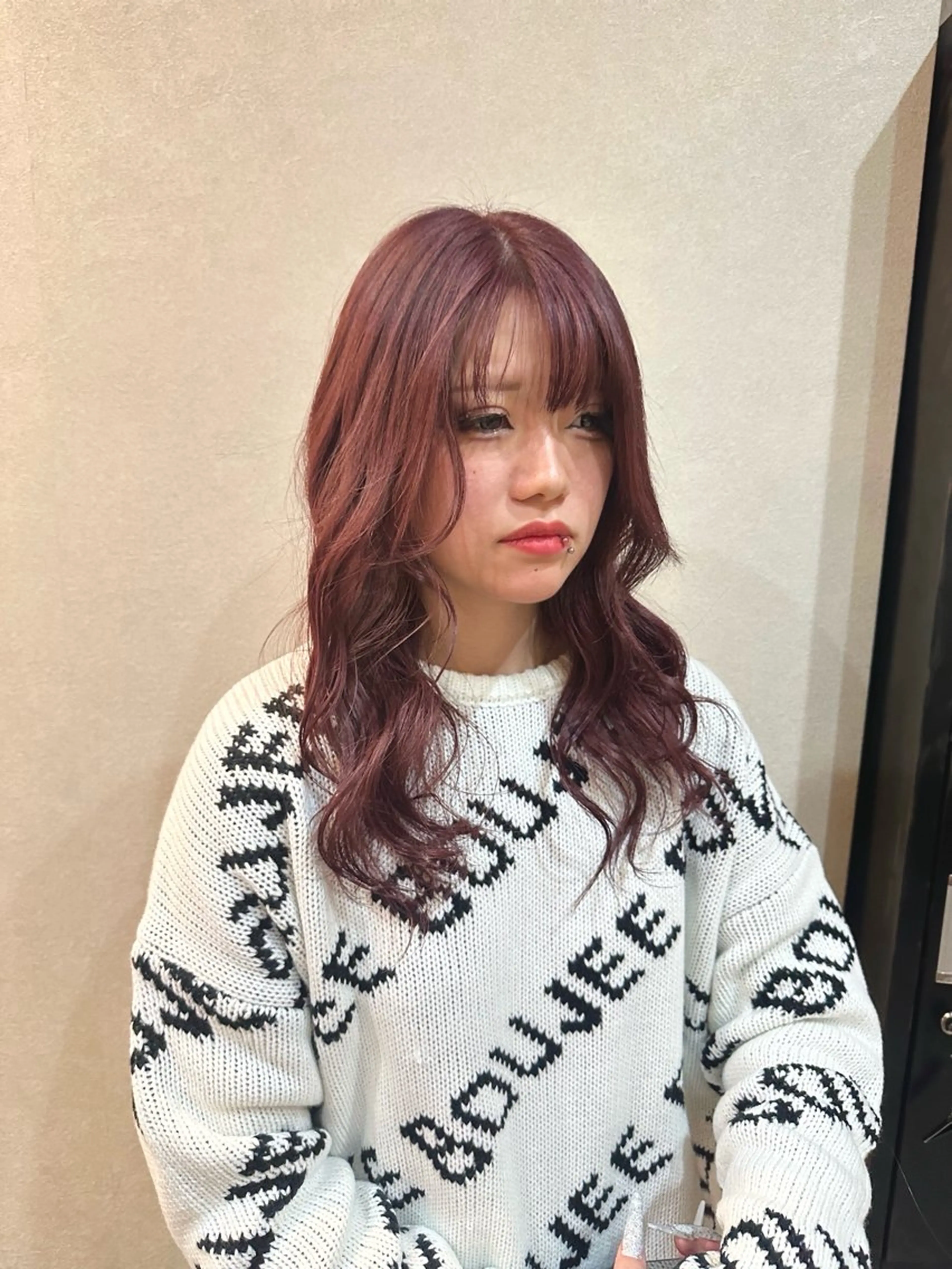 セミロング カラー powderhair_luminity所属・矢澤涼夏 モデル募集中のヘアスタイル
