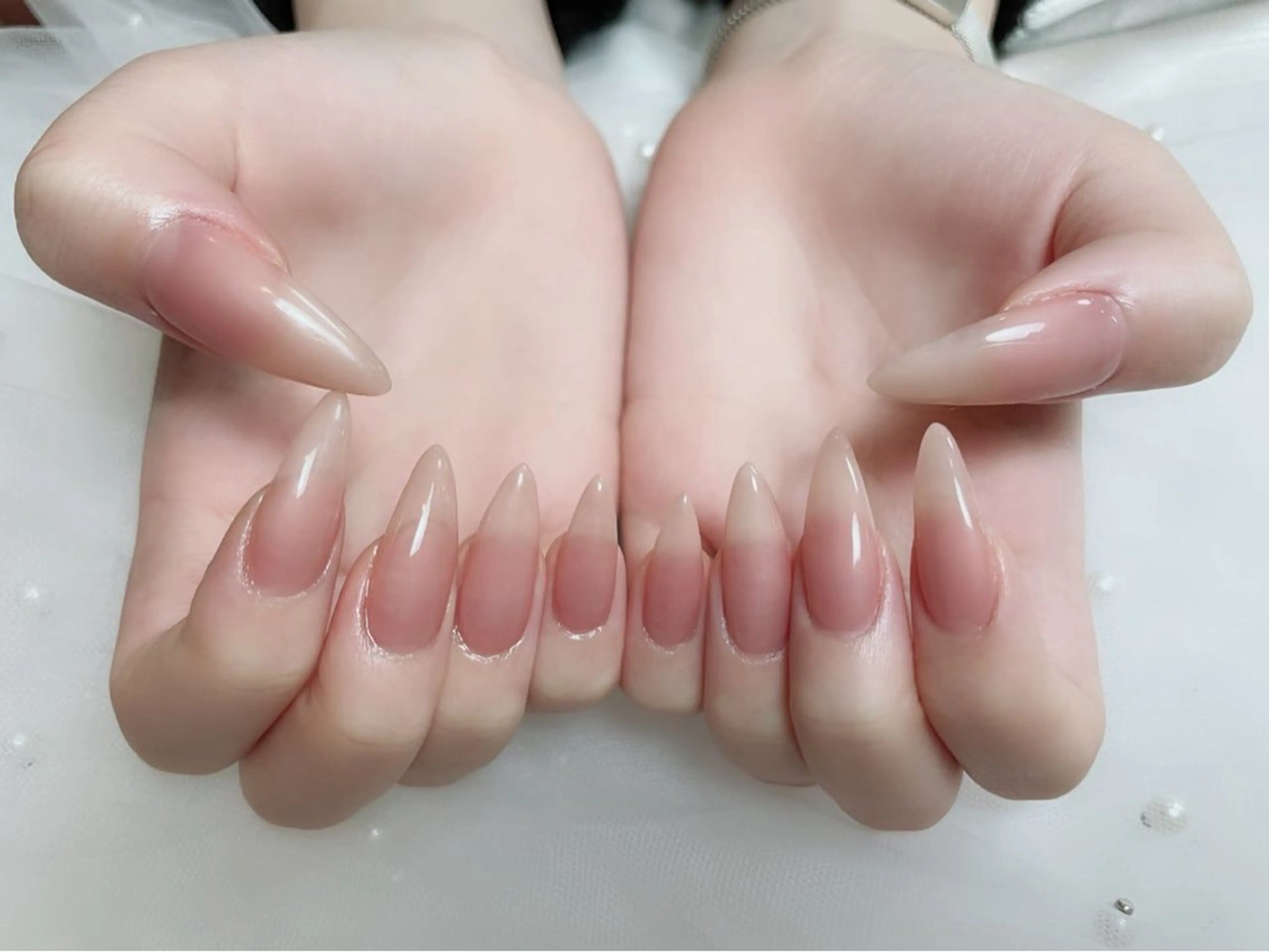 ネイル フレンチネイル ジェルネイル ハート 韓国ネイル マグネットネイル ハンドネイル ネイルサロン lotusのネイルデザイン