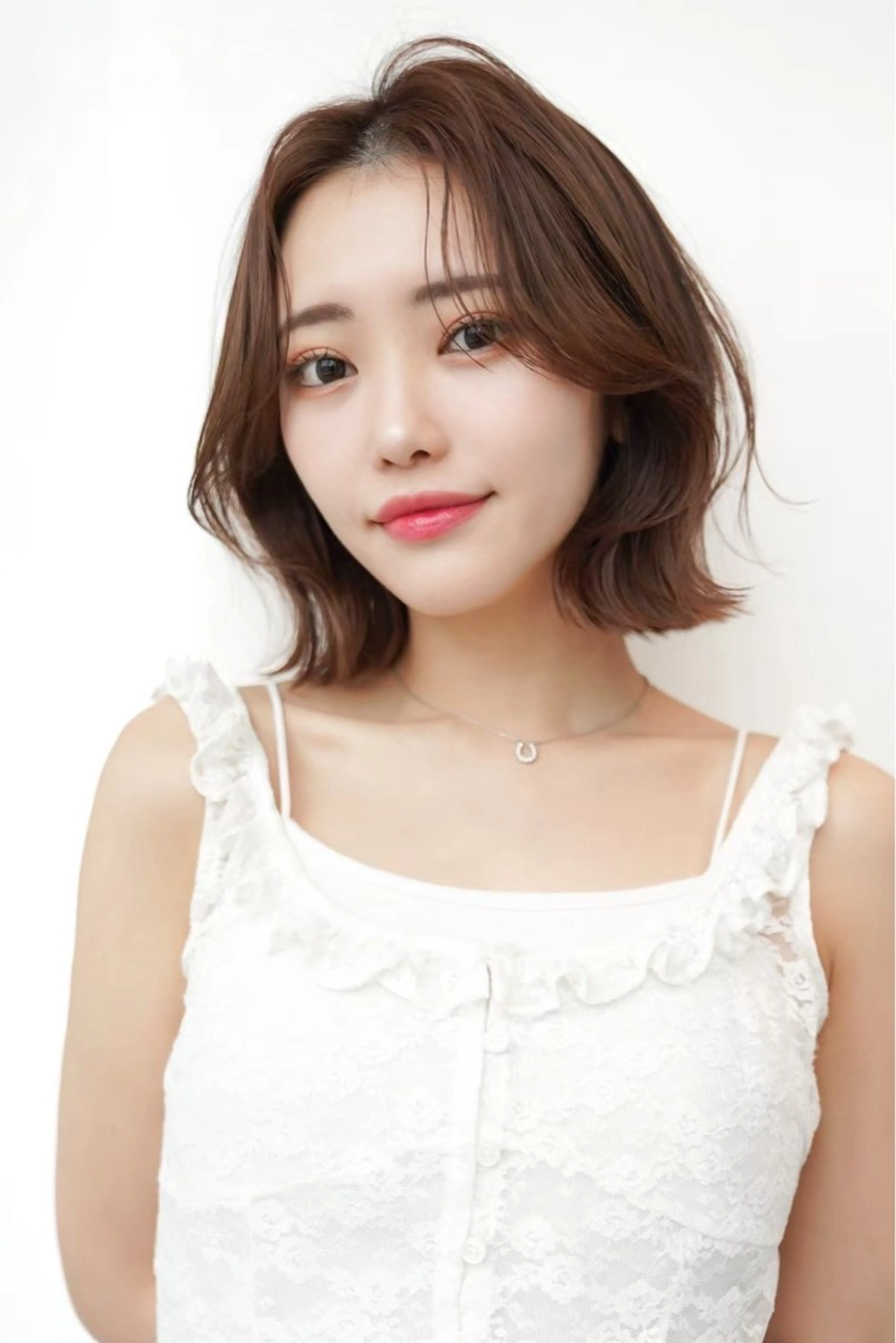 ミディアム カラー カット ヘアカラー トリートメント 垢抜けボブカット /楓のヘアスタイル