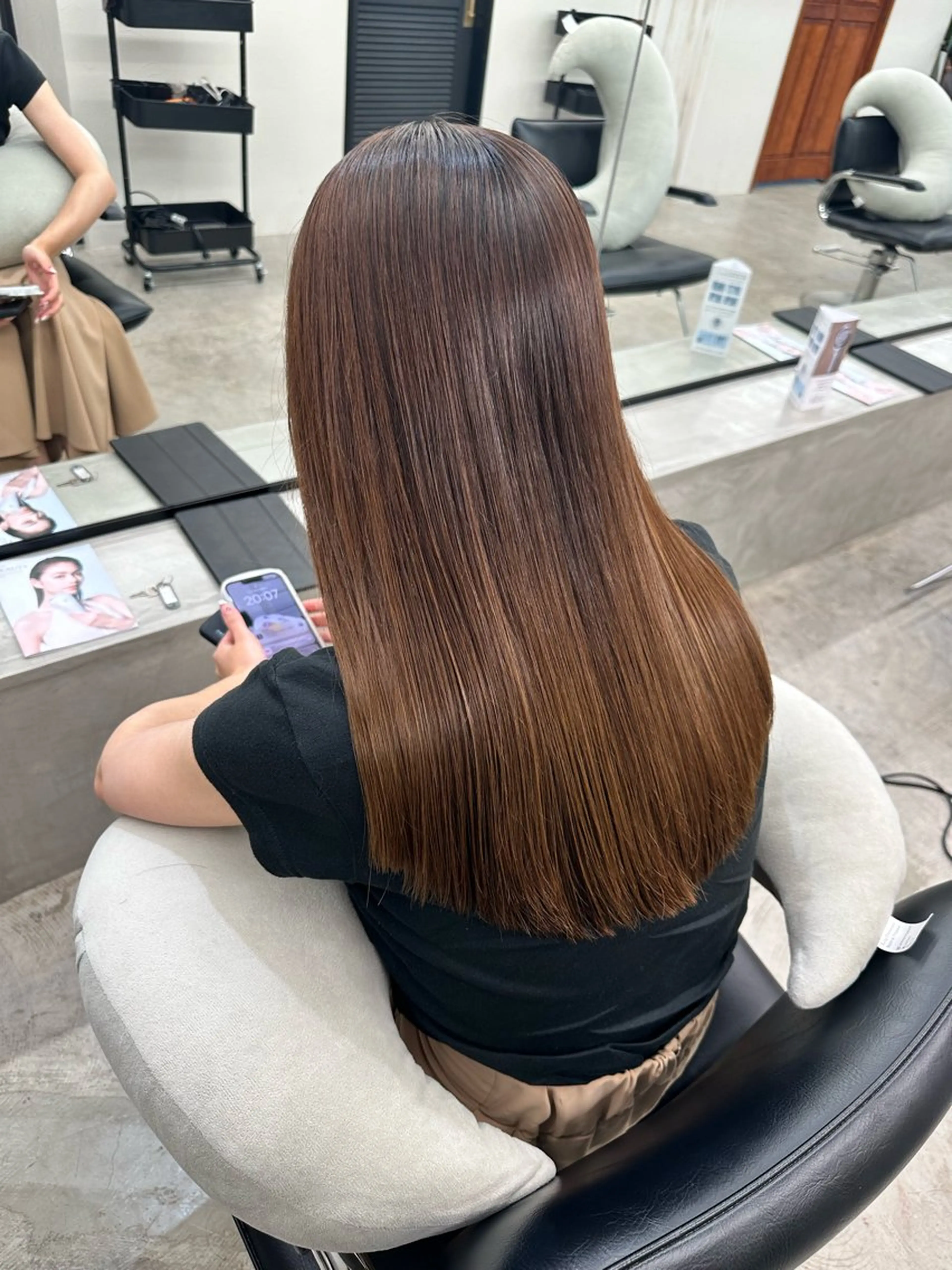 ロング 髪質改善 レイヤーカット 縮毛矯正 トリートメント 髪質改善/レイヤー/ 艶髪🎀ayaneのヘアスタイル