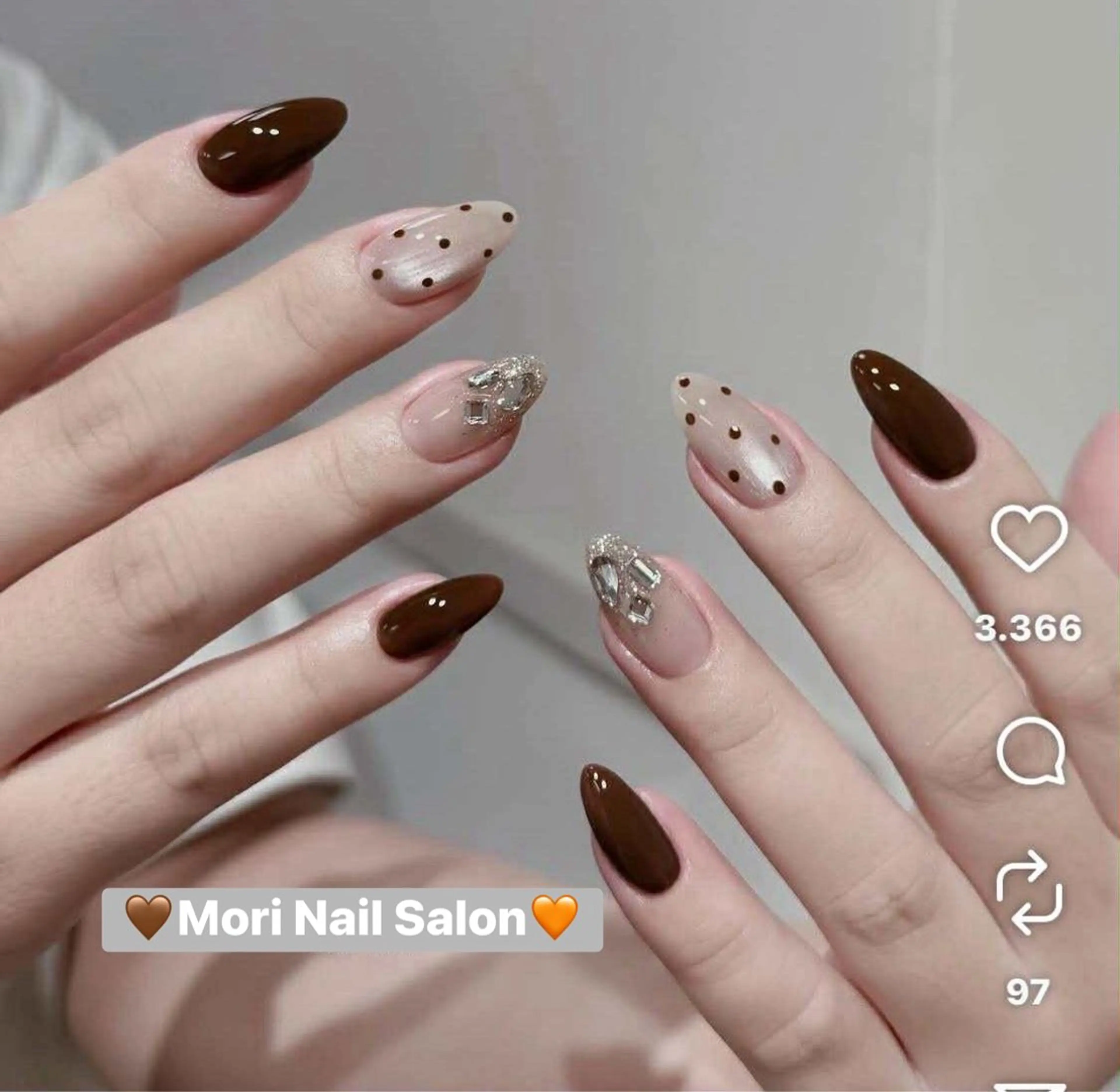 プレミアムワンカラー(2本アート「シンプルアート1本、ストンが付け1本」オフ込み)の写真