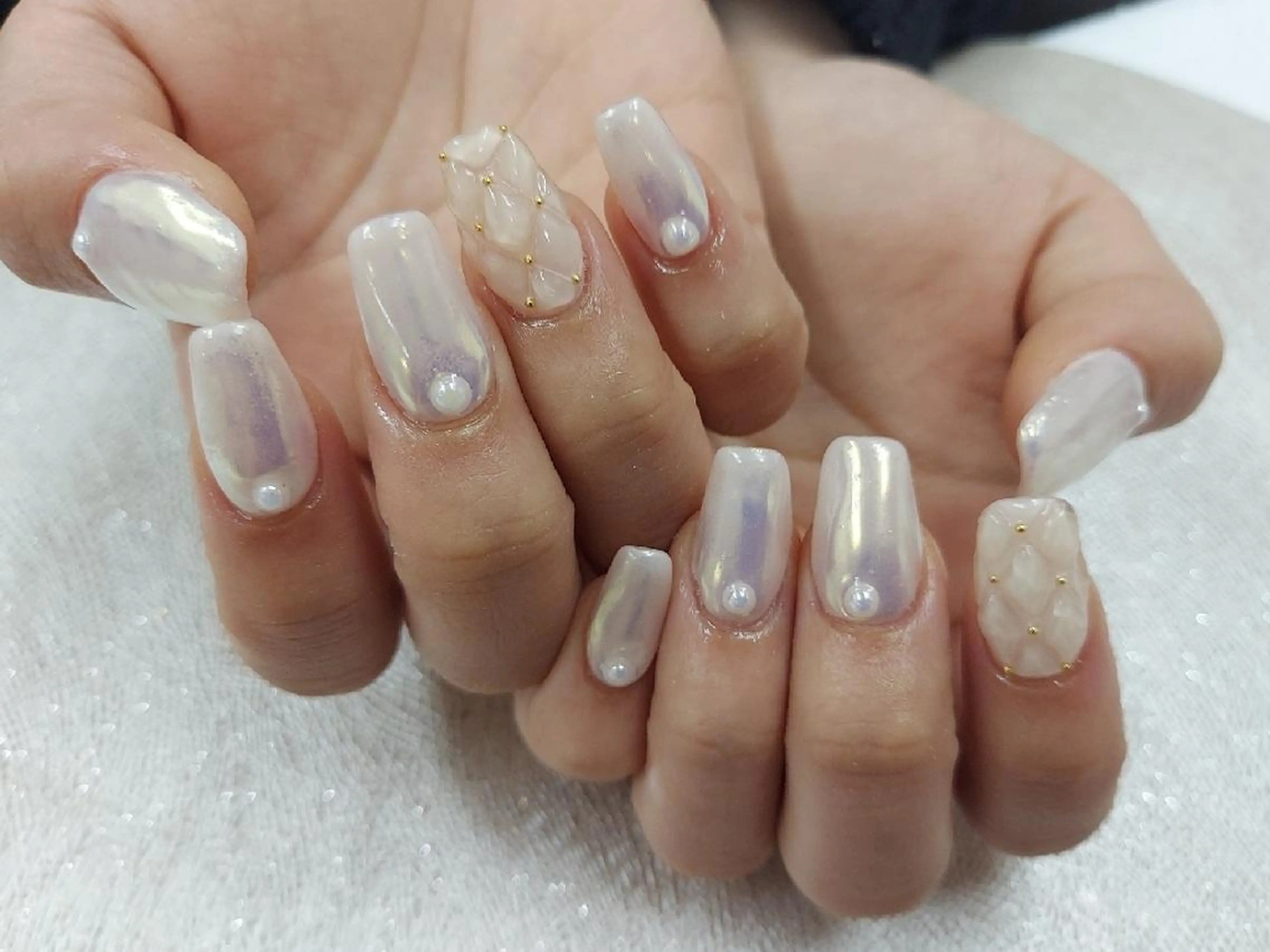 ネイル アートネイル ジェルネイル 持ち込み ニュアンスネイル パラジェル 河野ちえ (雑誌掲載サロン)のネイルデザイン