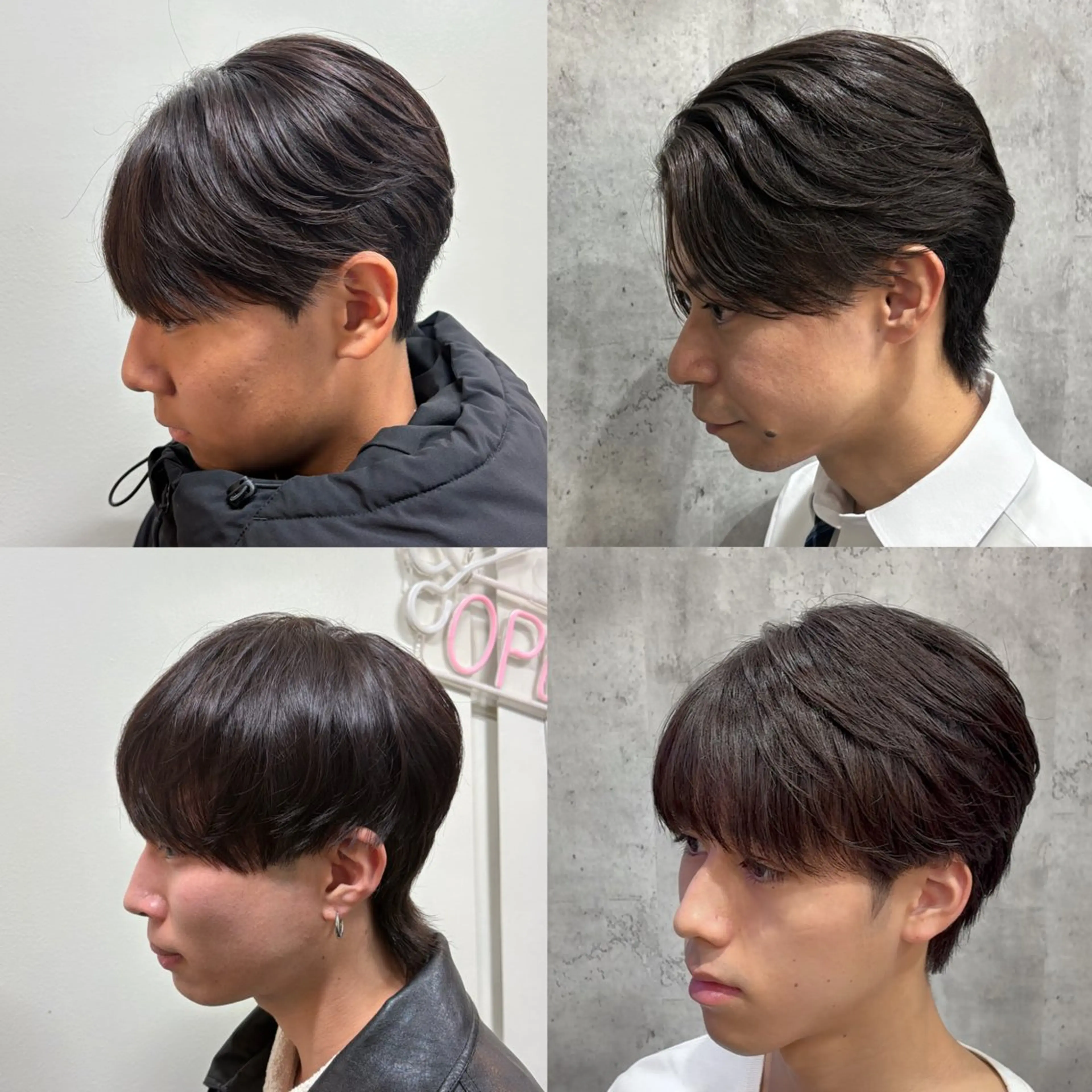 ショート パーマ メンズ 縮毛矯正 カット 縮毛矯正 韓国風メンズ/毛流れ ヘアなら須田龍世のヘアスタイル