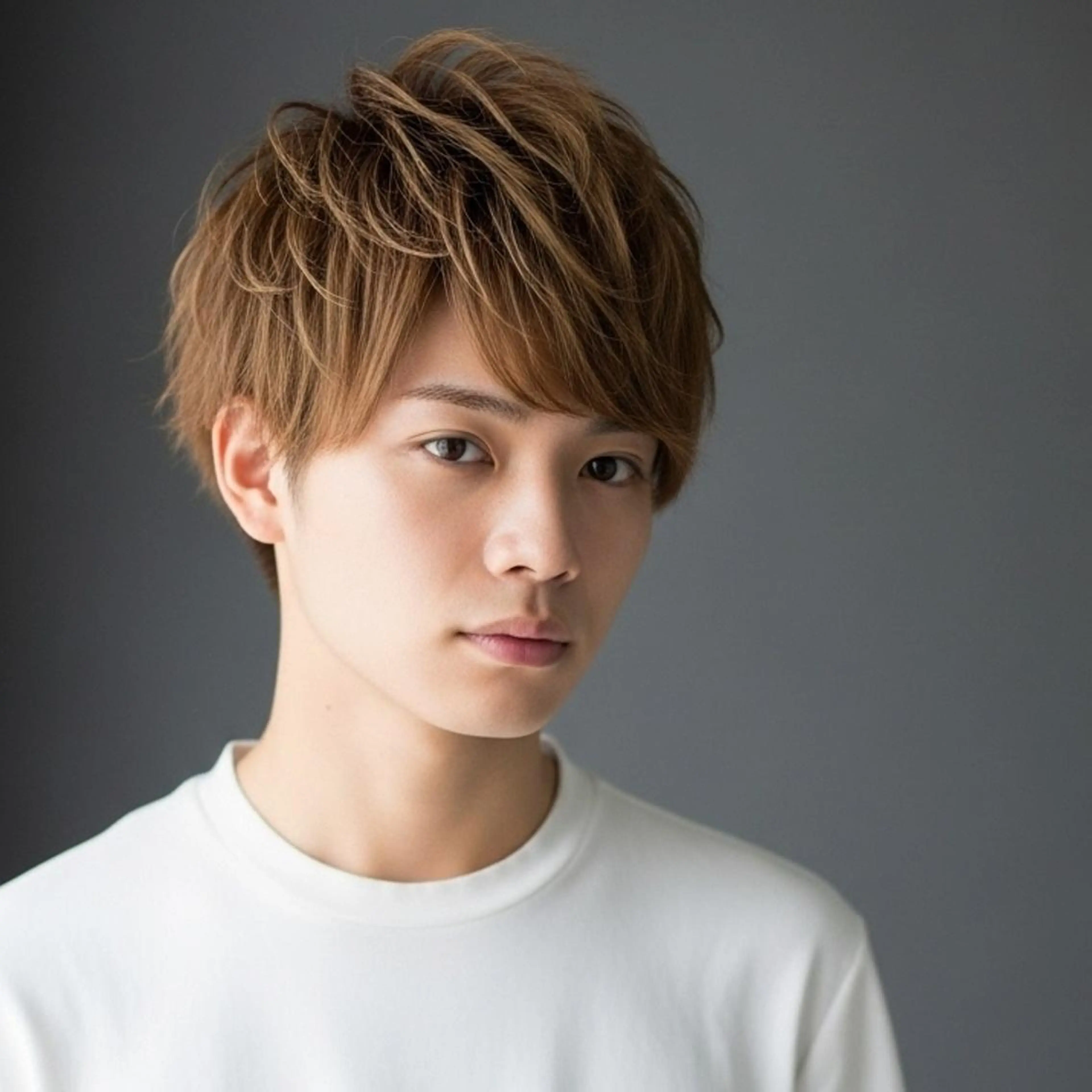 メンズ カラー マッシュ ブラウンカラー ナチュラルブラウン カット ヘアカラー ヘッドスパ Halo/長居美容室 似合わせカット/ロキのヘアスタイル