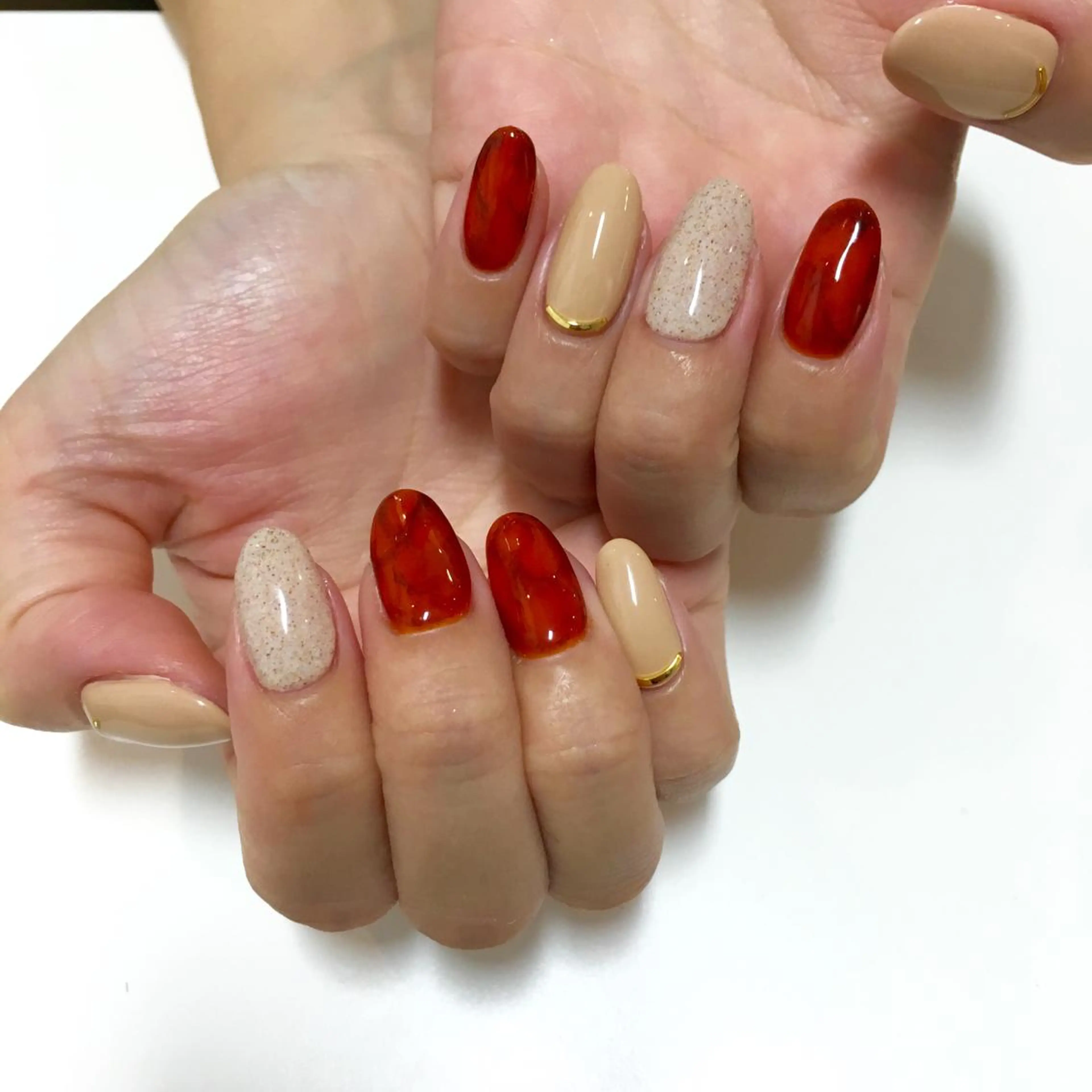 ネイル アートネイル シンプルネイル shelf所属・shelf ⭐︎のネイルデザイン