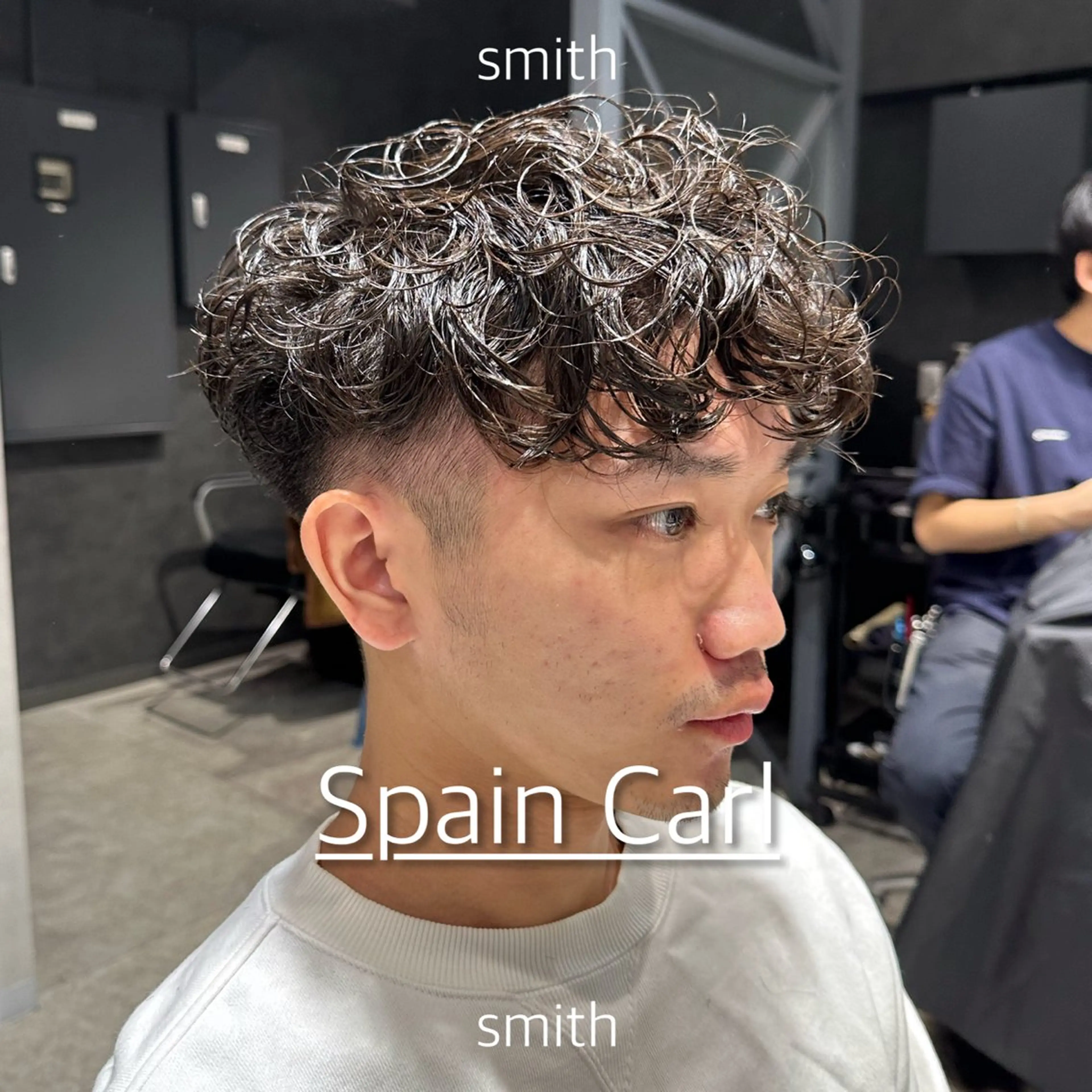 パーマ メンズ スペインカール カット パーマ トリートメント メンズパーマ特化 Gakutoのヘアスタイル