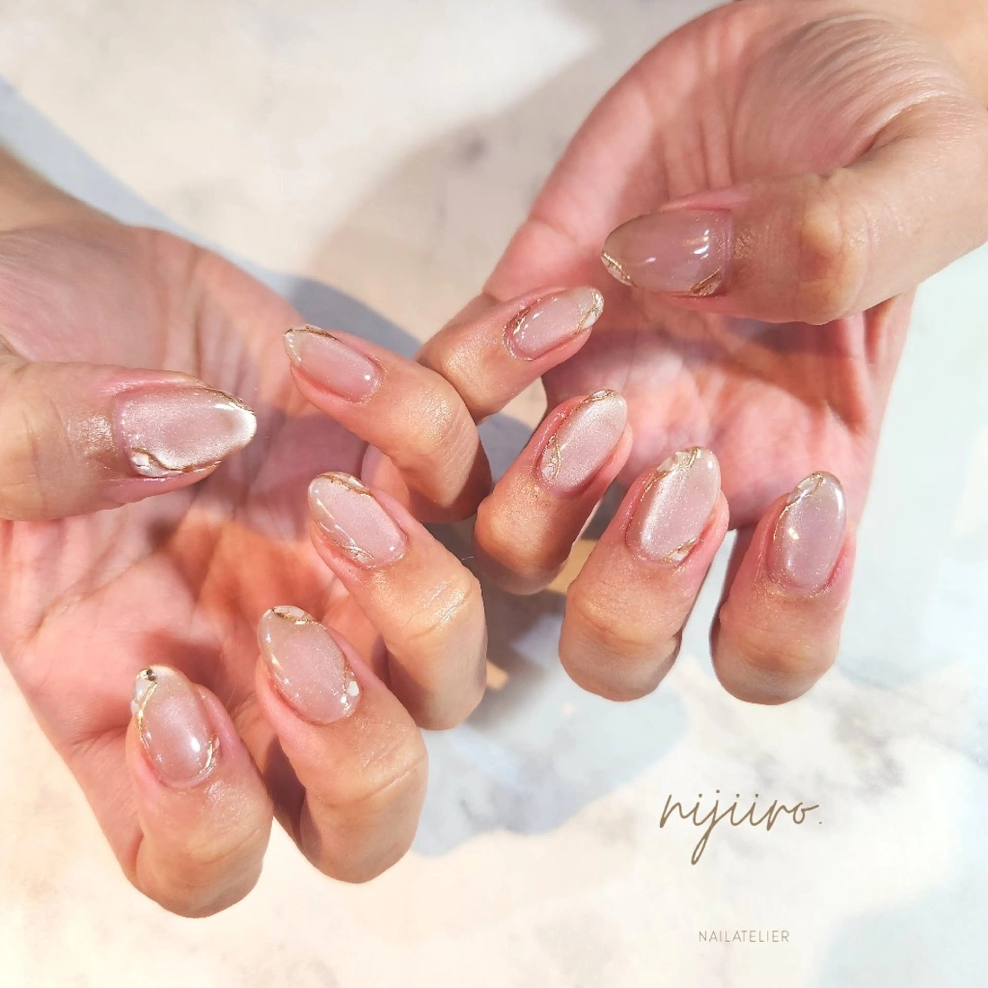 ネイル ハンドネイル nailatelier nijiiro.所属・nijiiro🌈 サトウのネイルデザイン