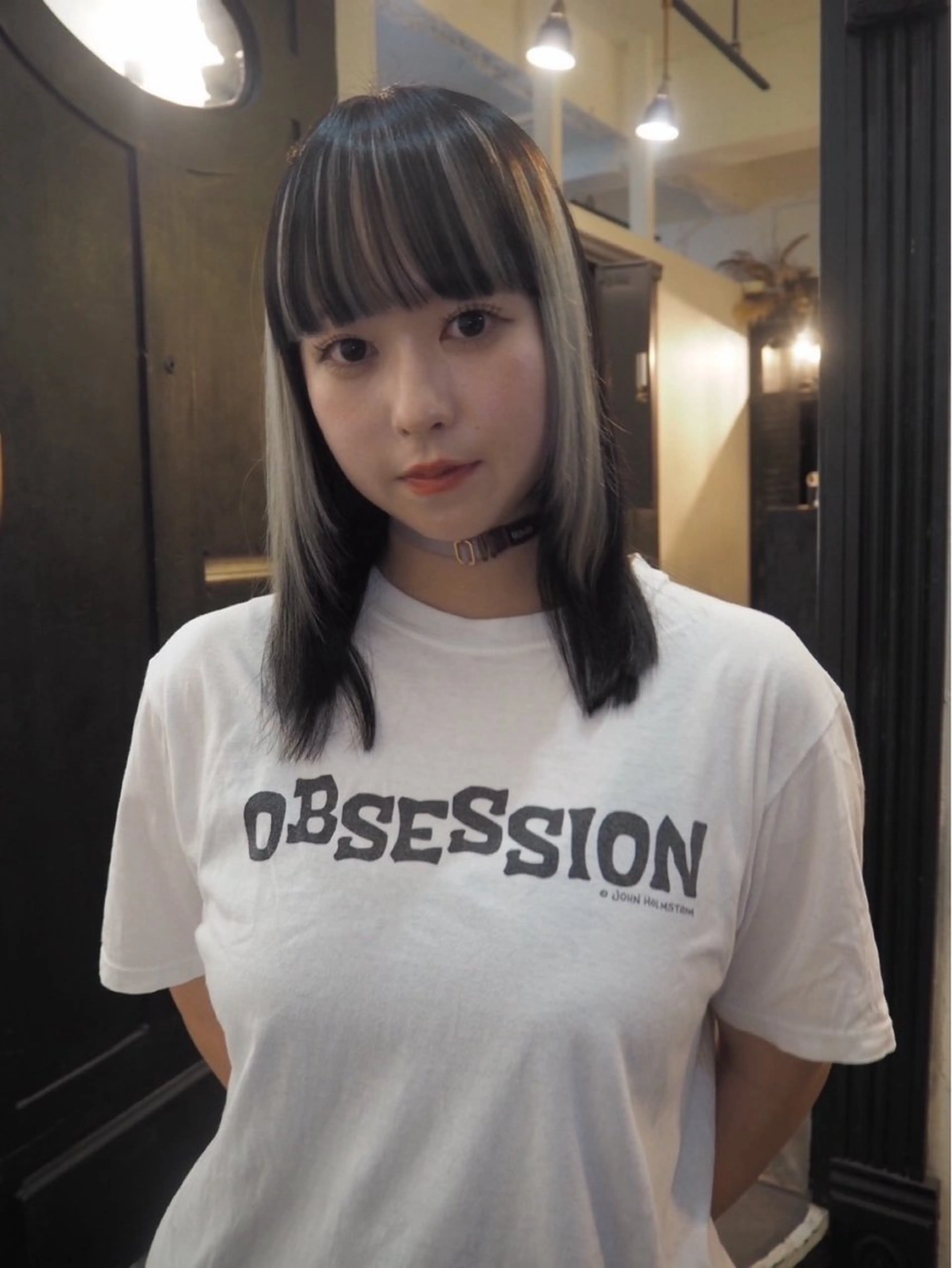 セミロング ヘアカラー COME G HEAD 上之裏所属・高木 青空のヘアスタイル