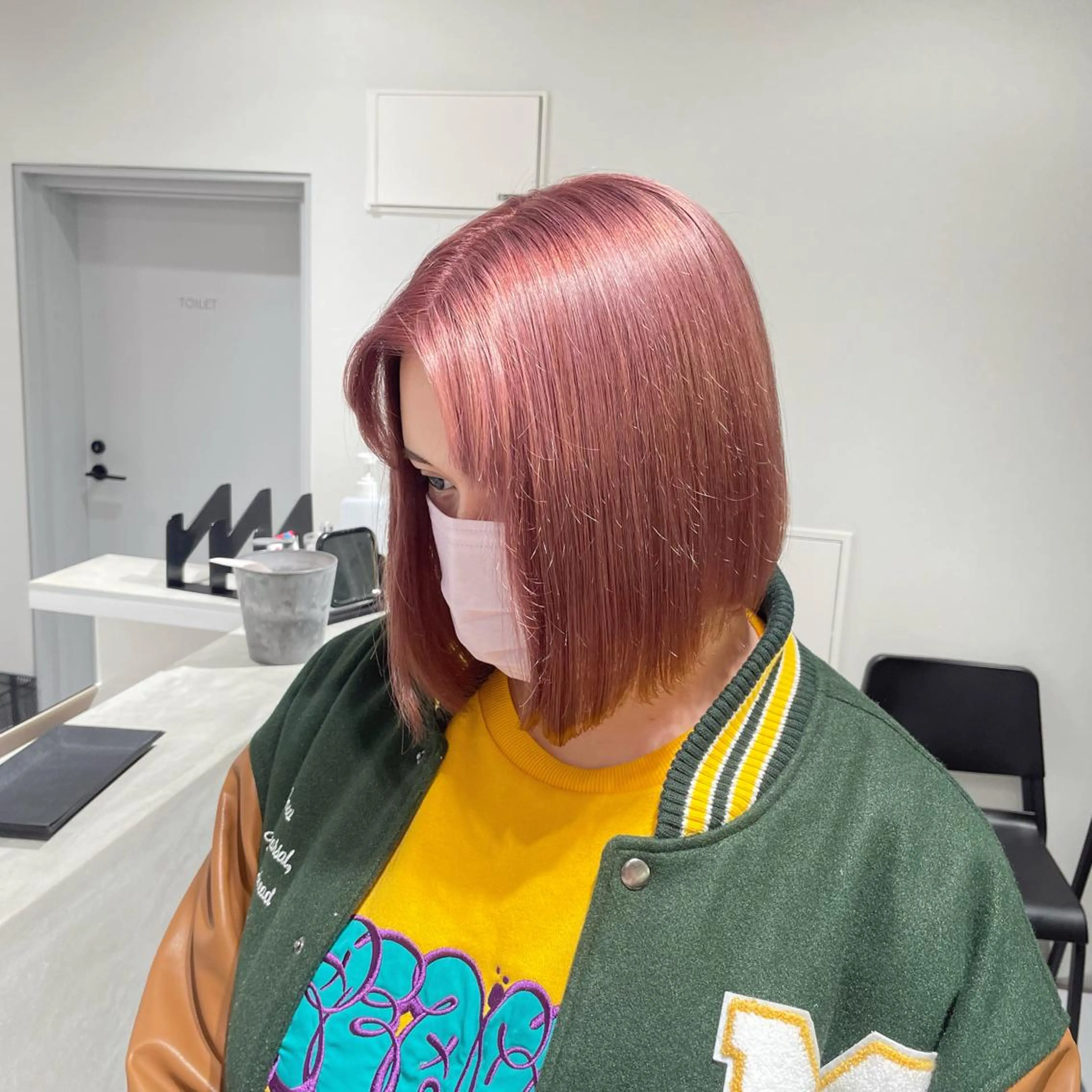 ミディアム カラー ate.心斎橋 RYUKAのヘアスタイル
