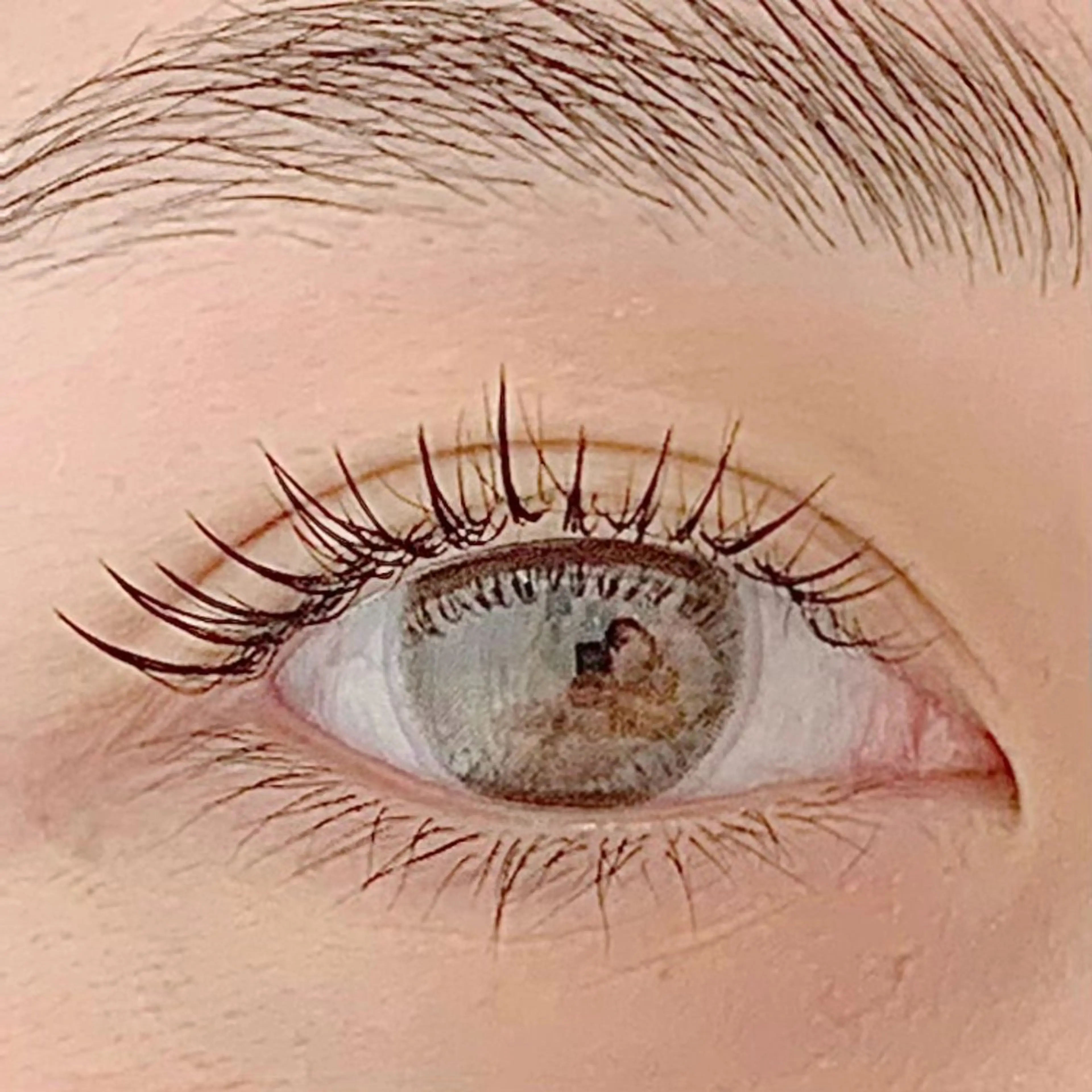 マツエク・マツパ 束感まつ毛 フラットラッシュ 一重×まつ毛パーマ マツエク BellFlower Aki（眉・まつげ）のマツエク・マツパデザイン