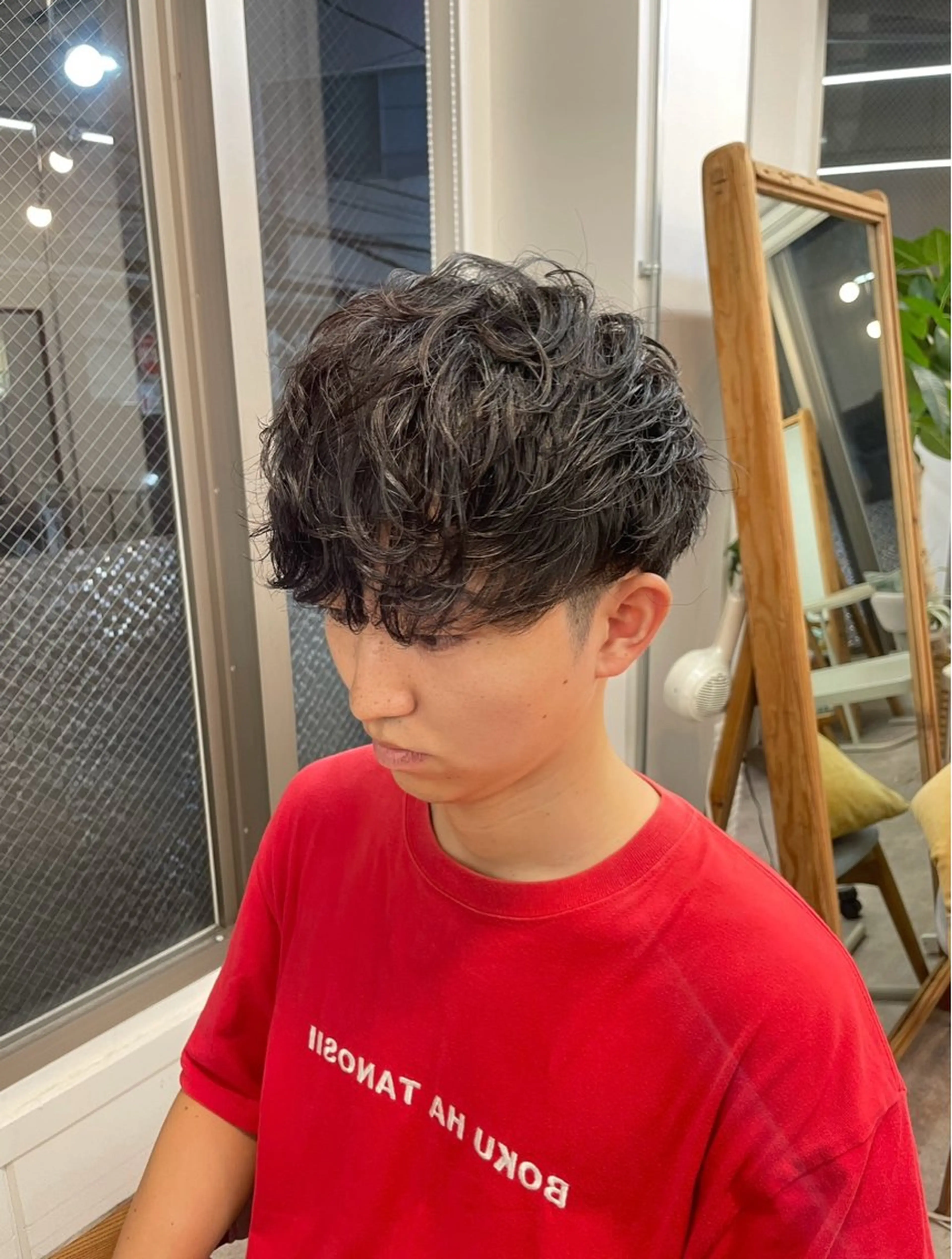 メンズ メンズパーマ hana✂︎メンズ ニュアンスパーマのヘアスタイル