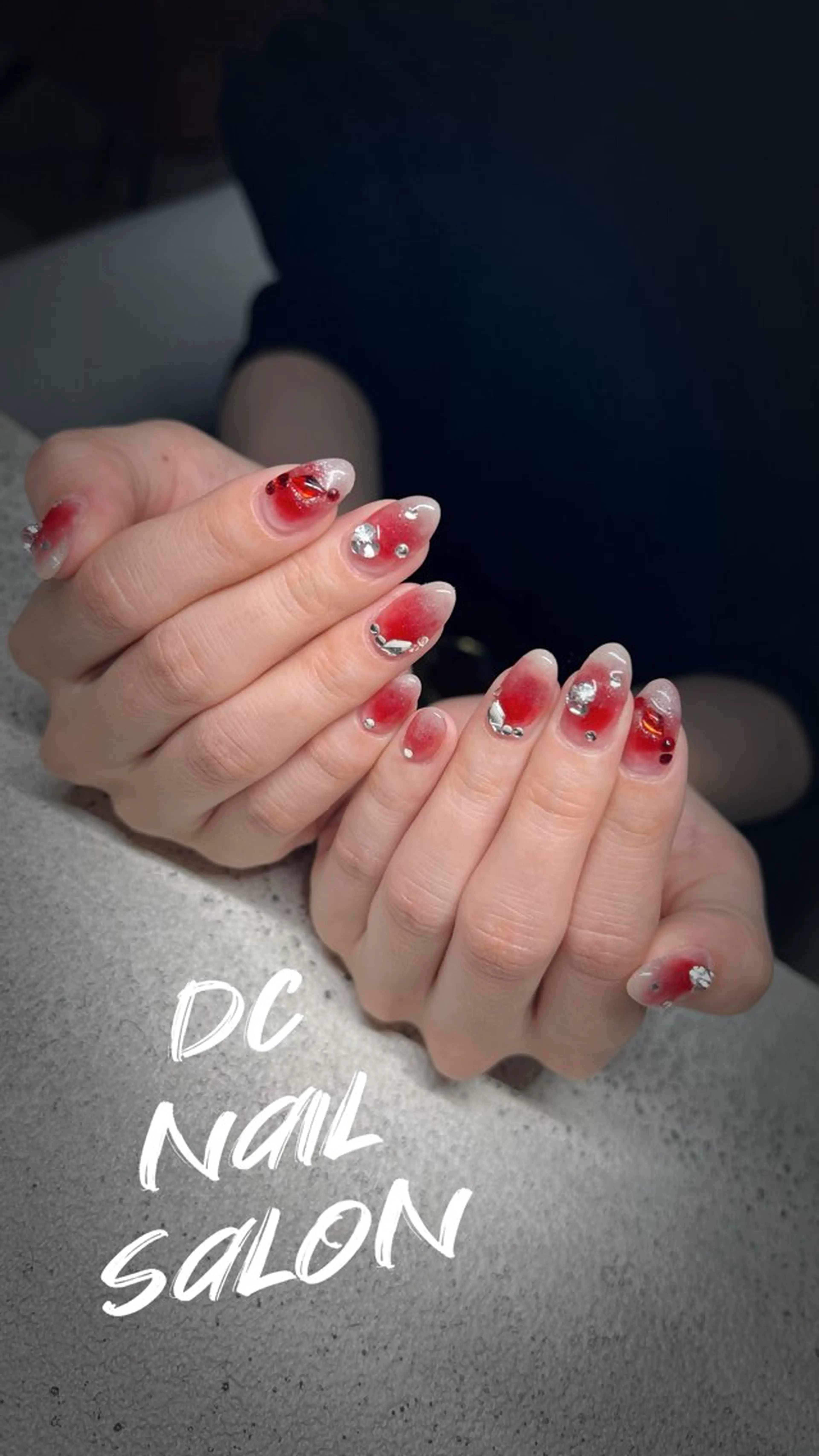 ネイル アートネイル 入学式 フレンチネイル ジェルネイル グラデーション DC nail salonのネイルデザイン